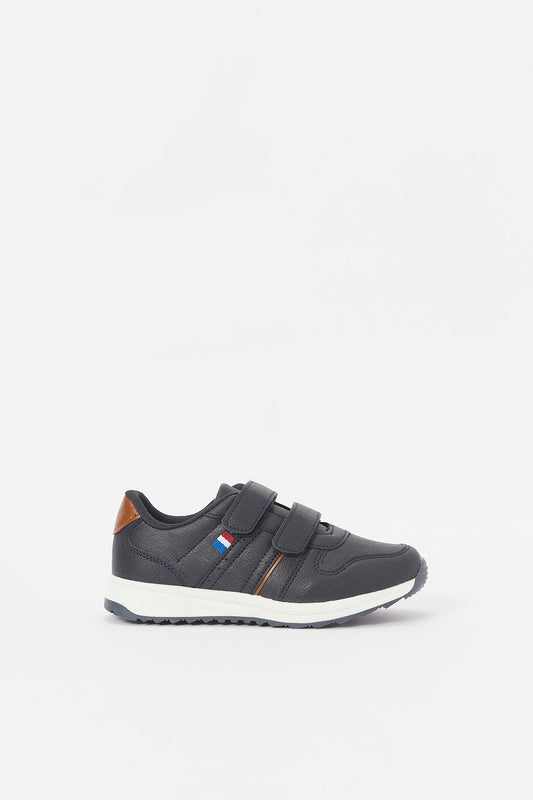 Redtag-Navy-Fabric-Block-Sneaker-BSR-Shoes,-Category:Shoes,-Colour:Navy,-Deals:New-In,-Filter:Boys-Footwear-(5-to-14-Yrs),-H1:FOO,-H2:BSR,-H3:SHO,-H4:CAH,-N/A,-New-In-BSR-FOO,-Non-Sale,-S23B,-Season:S23B,-Section:Boys-(0-to-14Yrs)-Senior-Boys-5 to 14 Years