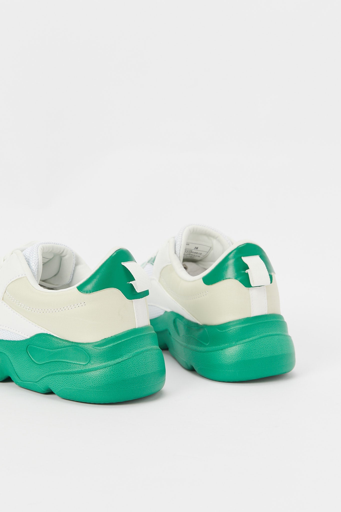 Redtag-White-Lace-Up-With-Green-Outsole-Category:Shoes,-Colour:White,-Deals:New-In,-Filter:Women's-Footwear,-H1:FOO,-H2:LAD,-H3:TRN,-H4:CLT,-N/A,-New-In-Women-FOO,-Non-Sale,-S23B,-Season:S23B,-Section:Women,-Women-Trainers-Women's-
