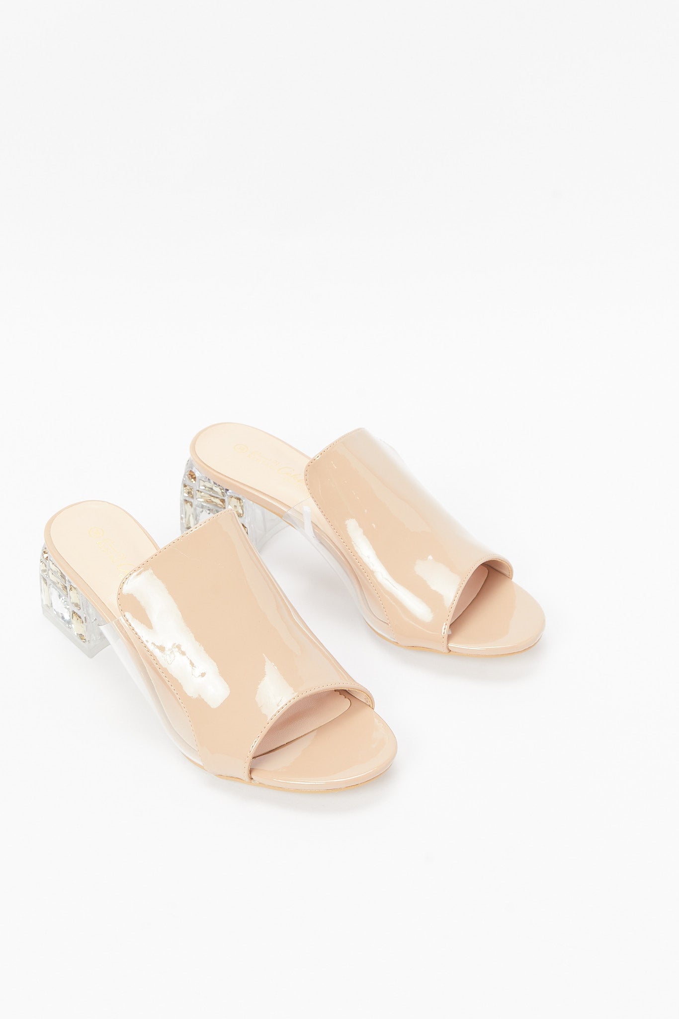 Redtag-Pink-Patent-Embellished-Block-Heel-Category:Shoes,-Colour:Pink,-Deals:New-In,-Filter:Women's-Footwear,-LEC-Sandals,-N/A,-New-In-Women-FOO,-Non-Sale,-S23B,-Section:Women-Women's-
