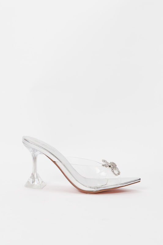 Redtag-Silver-Vinyl-Mule-Category:Shoes,-Colour:Silver,-Deals:New-In,-Filter:Women's-Footwear,-H1:FOO,-H2:LAD,-H3:SAF,-H4:SAN,-Heels,-LEC-Sandals,-New-In-Women-FOO,-Non-Sale,-Promo:RMD,-RMD,-S23B,-Season:S23B,-Section:Women-Women's-