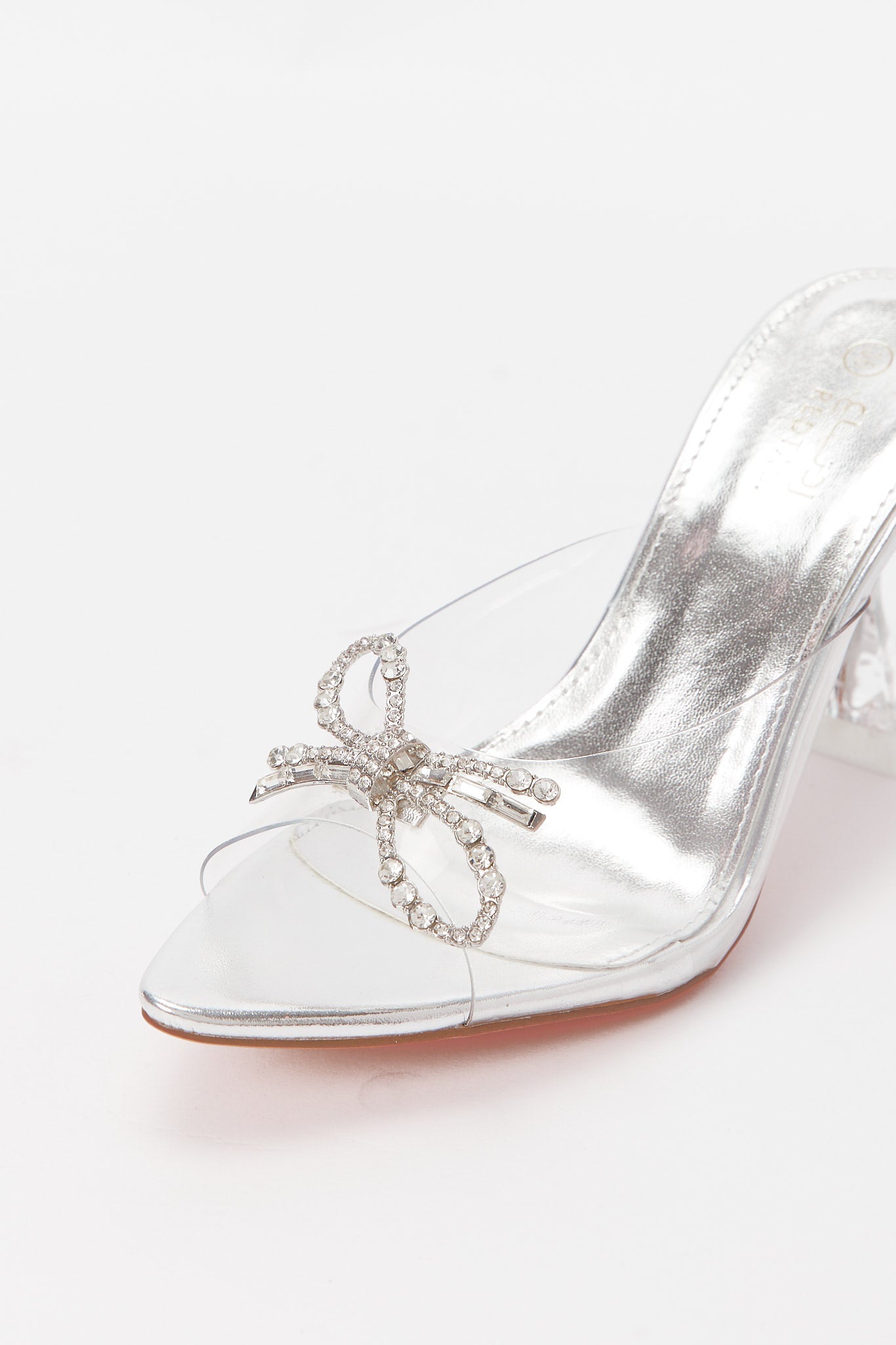 Redtag-Silver-Vinyl-Mule-Category:Shoes,-Colour:Silver,-Deals:New-In,-Filter:Women's-Footwear,-H1:FOO,-H2:LAD,-H3:SAF,-H4:SAN,-Heels,-LEC-Sandals,-New-In-Women-FOO,-Non-Sale,-Promo:RMD,-RMD,-S23B,-Season:S23B,-Section:Women-Women's-