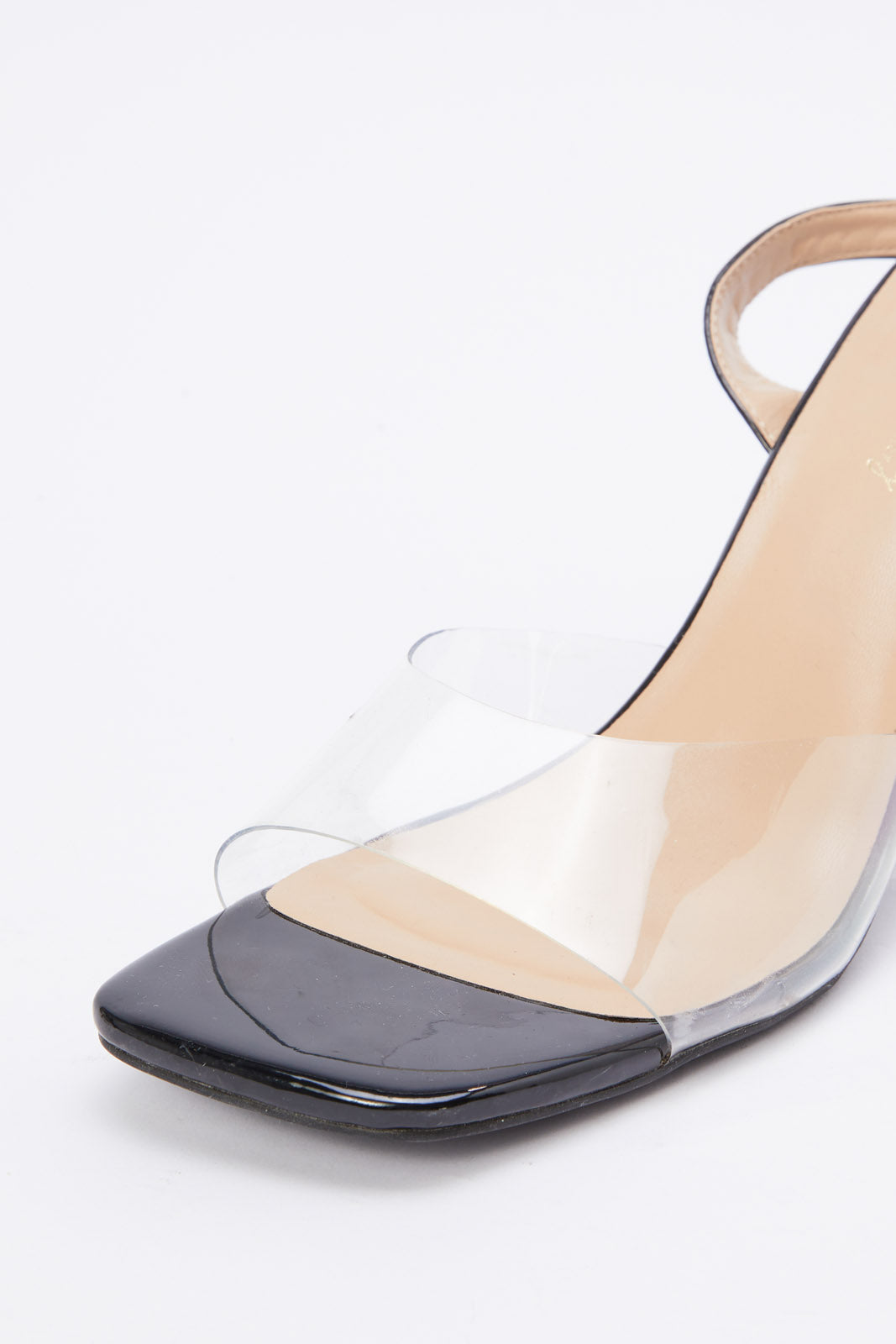 Redtag-Black-Chain-Trim-Sandal-Category:Shoes,-Colour:Black,-Deals:New-In,-Filter:Women's-Footwear,-H1:FOO,-H2:LAD,-H3:SAF,-H4:SAN,-Heels,-LEC-Sandals,-New-In-Women-FOO,-Non-Sale,-Promo:,-RMD,-S23B,-Season:S23B,-Section:Women-Women's-