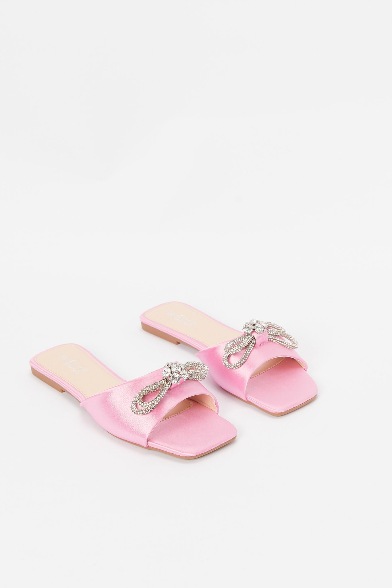 Redtag-Pink-Bow-Trim-Embellished-Mule-Category:Shoes,-Colour:Pink,-Deals:New-In,-Filter:Women's-Footwear,-H1:FOO,-H2:LAD,-H3:SAF,-H4:SAN,-LEC-Sandals,-New-In-Women-FOO,-Non-Sale,-Promo:RMD,-RMD,-S23B,-Season:S23B,-Section:Women-Women's-