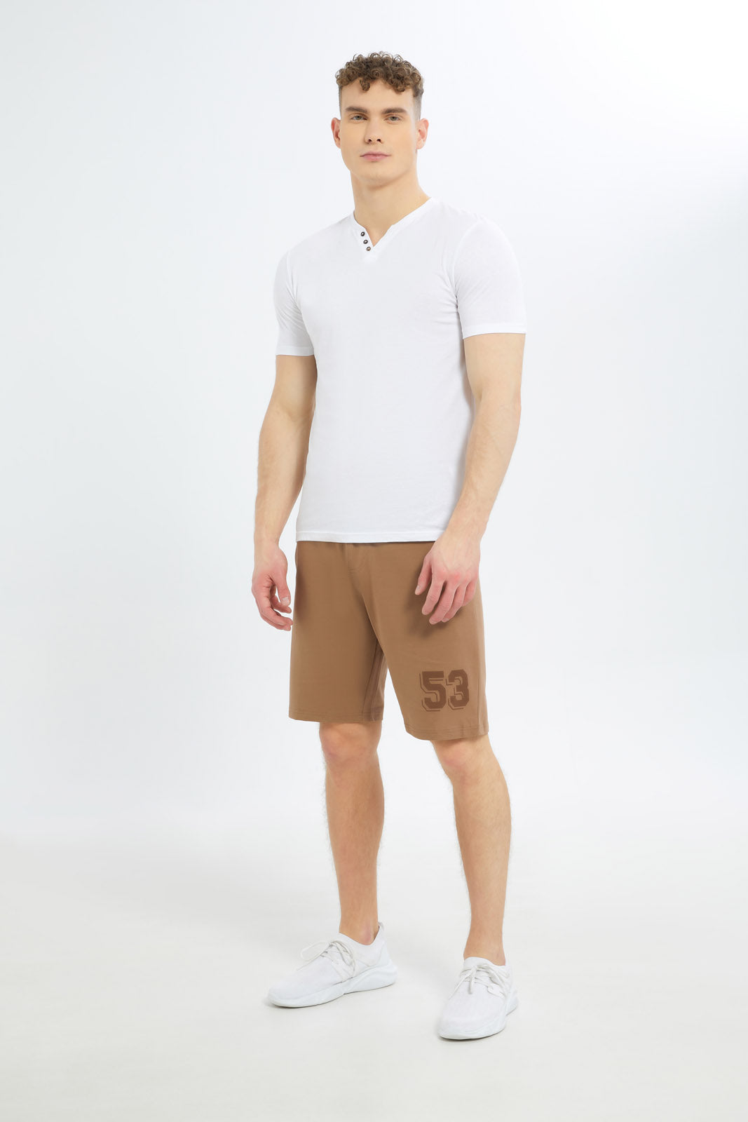 Redtag-Men-Beige-Sweat-Shorts-Category:Shorts,-Colour:Beige,-Deals:New-In,-Dept:Menswear,-Filter:Men's-Clothing,-Men-Shorts,-New-In-Men-APL,-Non-Sale,-S23C,-Section:Men-Men's-