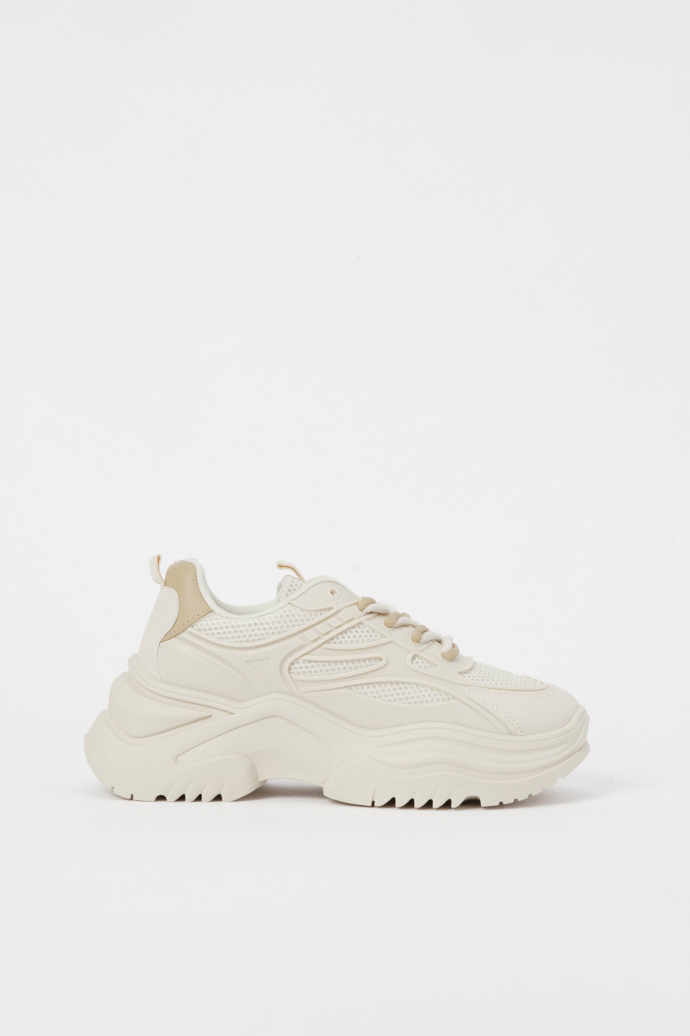 Redtag-Beige-Chunky-Lace-Up-Category:Shoes,-Colour:Beige,-Deals:New-In,-Filter:Women's-Footwear,-H1:FOO,-H2:LAD,-H3:TRN,-H4:CLT,-N/A,-New-In-Women-FOO,-Non-Sale,-S23B,-Season:S23B,-Section:Women,-Women-Trainers-Women's-