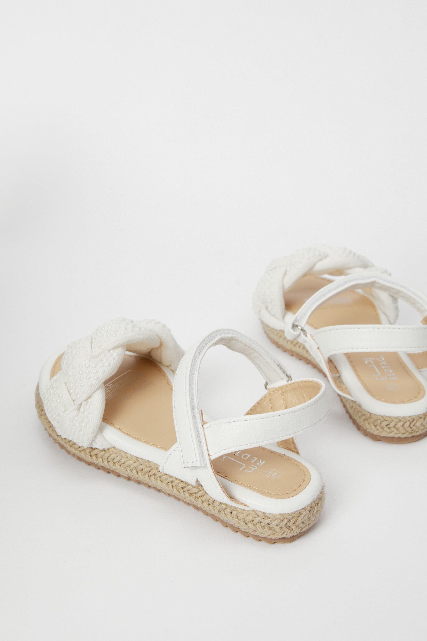 Redtag-White-Espadrilles-Sandal-Category:Shoes,-Colour:White,-Deals:New-In,-Filter:Girls-Footwear-(5-to-14-Yrs),-GSR-Sandals,-H1:FOO,-H2:GSR,-H3:SAF,-H4:SAN,-New-In-GSR-FOO,-Non-Sale,-Promo:,-RMD,-S23B,-Season:S23B,-Section:Girls-(0-to-14Yrs)-Senior-Girls-5 to 14 Years