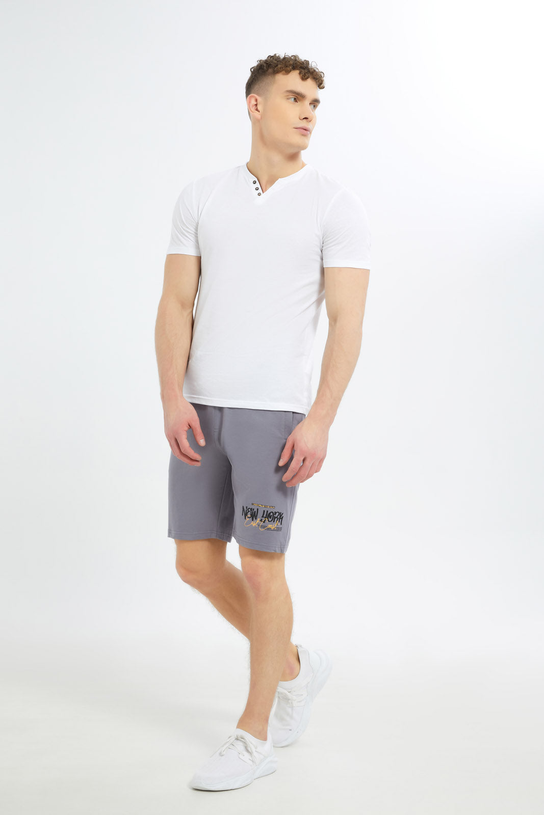 Redtag-Men-Slate-Grey-Sweat-Shorts-Category:Shorts,-Colour:Charcoal,-Deals:New-In,-Dept:Menswear,-Filter:Men's-Clothing,-Men-Shorts,-New-In-Men-APL,-Non-Sale,-S23C,-Section:Men-Men's-