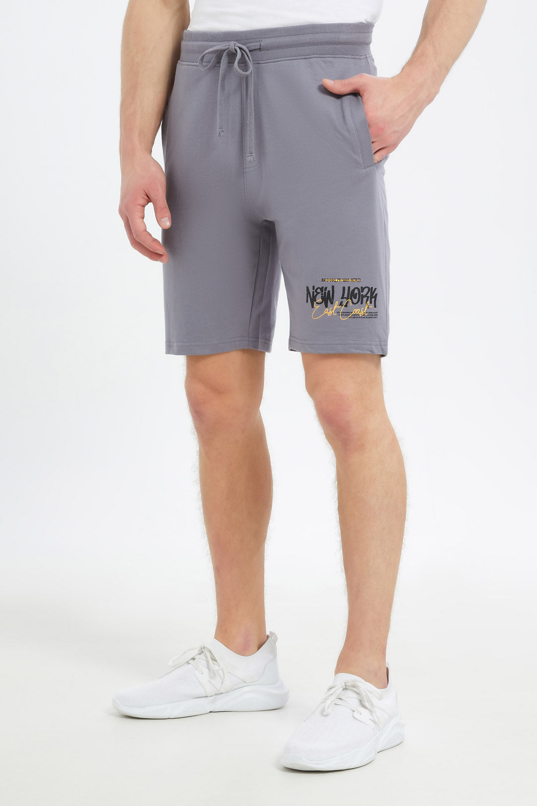 Redtag-Men-Slate-Grey-Sweat-Shorts-Category:Shorts,-Colour:Charcoal,-Deals:New-In,-Dept:Menswear,-Filter:Men's-Clothing,-Men-Shorts,-New-In-Men-APL,-Non-Sale,-S23C,-Section:Men-Men's-