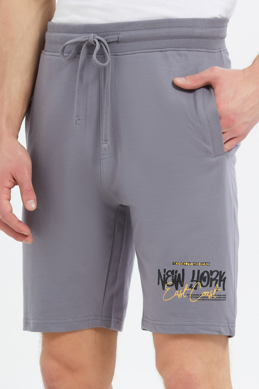 Redtag-Men-Slate-Grey-Sweat-Shorts-Category:Shorts,-Colour:Charcoal,-Deals:New-In,-Dept:Menswear,-Filter:Men's-Clothing,-Men-Shorts,-New-In-Men-APL,-Non-Sale,-S23C,-Section:Men-Men's-