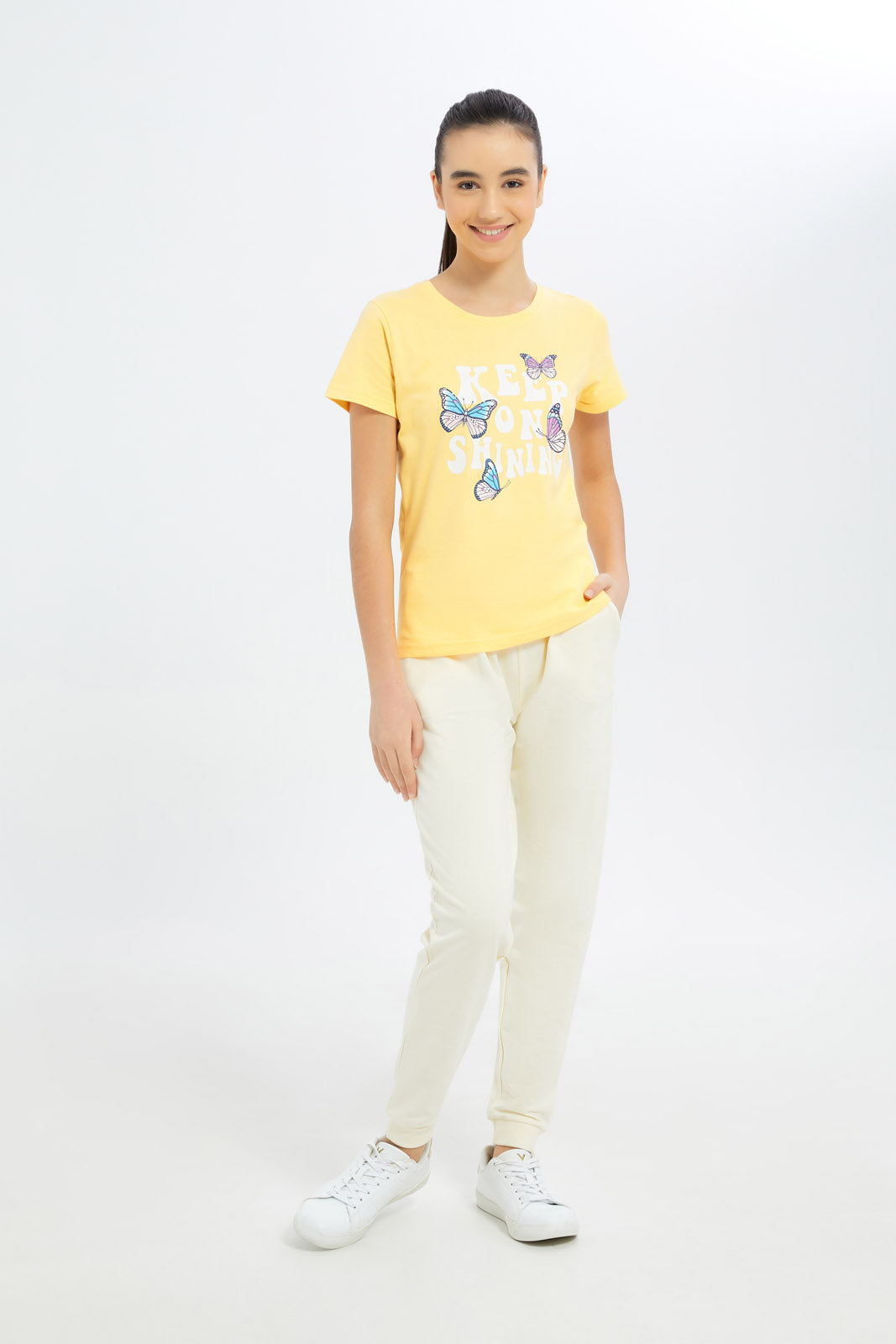 Redtag-Girls-Lt-Beige-Basic-Track-Pants-Category:Joggers,-Colour:Beige,-Deals:New-In,-Dept:Girls,-Filter:Senior-Girls-(8-to-14-Yrs),-GSR-Joggers,-H1:KWR,-H2:GSR,-H3:SPW,-H4:ATP,-New-In-GSR-APL,-Non-Sale,-S23C,-Season:S23C,-Section:Girls-(0-to-14Yrs),-TBL-Senior-Girls-9 to 14 Years