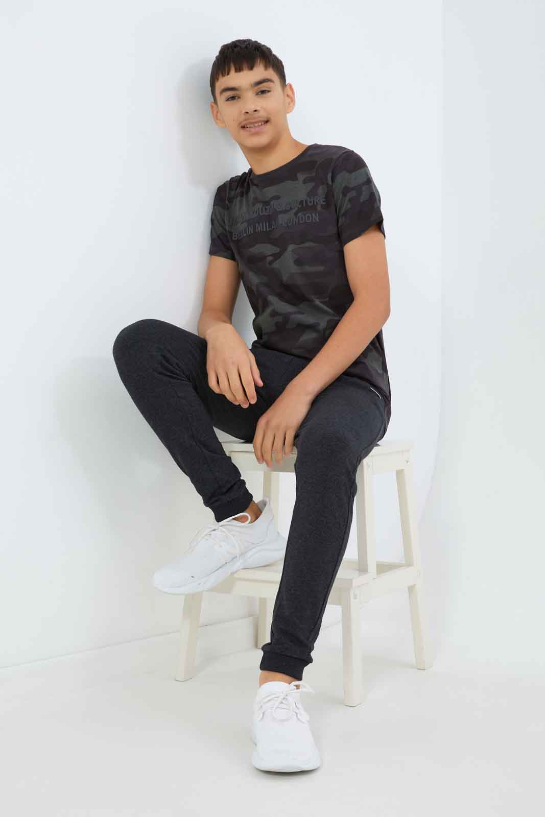Redtag-Boys-Grey-C-Tee-BSR-T-Shirts,-Category:T-Shirts,-Colour:Grey,-Deals:New-In,-Dept:Boys,-Filter:Senior-Boys-(8-to-14-Yrs),-New-In-BSR-APL,-Non-Sale,-S23B,-Section:Boys-(0-to-14Yrs)-Senior-Boys-9 to 14 Years