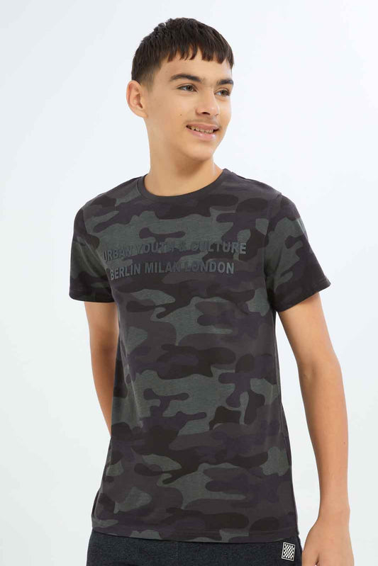 Redtag-Boys-Grey-C-Tee-BSR-T-Shirts,-Category:T-Shirts,-Colour:Grey,-Deals:New-In,-Dept:Boys,-Filter:Senior-Boys-(8-to-14-Yrs),-New-In-BSR-APL,-Non-Sale,-S23B,-Section:Boys-(0-to-14Yrs)-Senior-Boys-9 to 14 Years