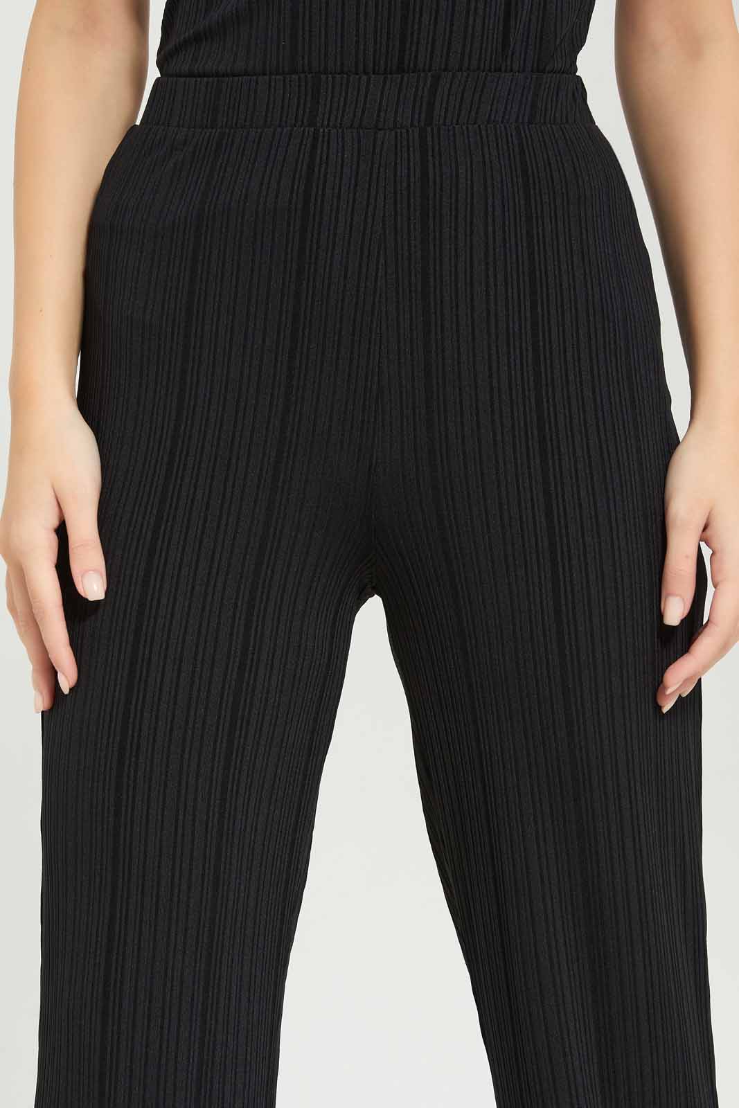 Redtag-Women-Black-Drop-Needle-Rib-Sleeveslesspyjama-Set-Category:Pyjama-Sets,-Colour:Black,-Deals:New-In,-Dept:Ladieswear,-Filter:Women's-Clothing,-New-In-Women-APL,-Non-Sale,-S23A,-Section:Women,-Women-Pyjama-Sets--