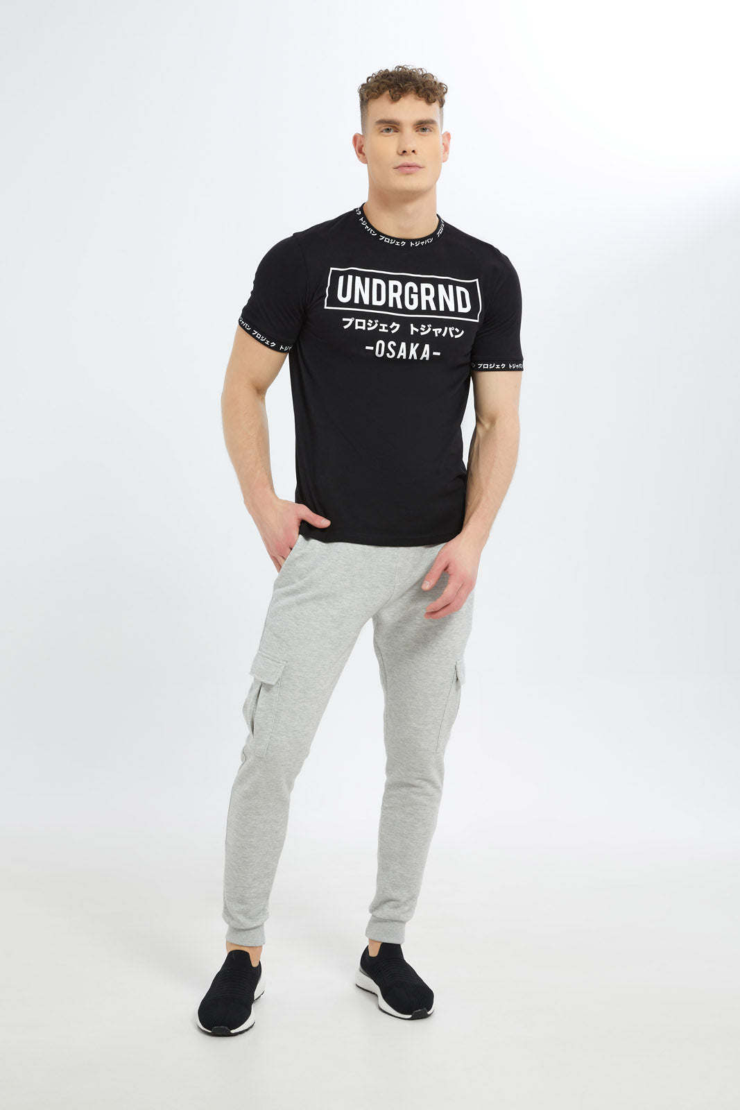 Redtag-Men-Grey-Cargo-Pocket-Jogger-Category:Joggers,-Colour:Grey,-Deals:New-In,-Dept:Menswear,-Filter:Men's-Clothing,-Men-Joggers,-New-In-Men-APL,-Non-Sale,-S23C,-Section:Men-Men's-