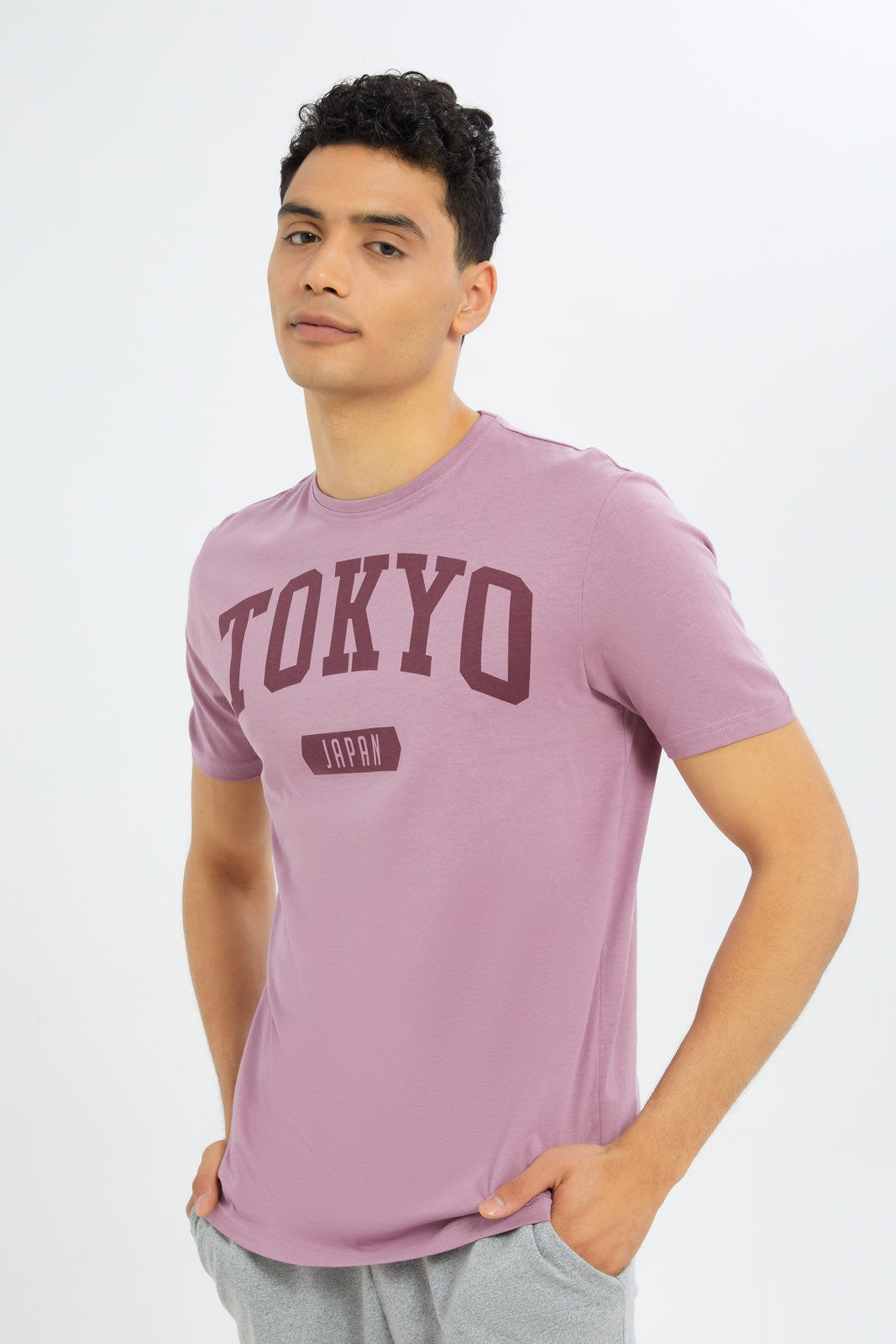 Redtag-Men-Purple-Graphic-T-Shirt-Category:T-Shirts,-Colour:Purple,-Deals:New-In,-Dept:Menswear,-Filter:Men's-Clothing,-H1:MWR,-H2:GEN,-H3:TSH,-H4:TSH,-Men-T-Shirts,-New-In-Men-APL,-Non-Sale,-S23C,-Season:S23C,-Section:Men,-TBL-Men's-