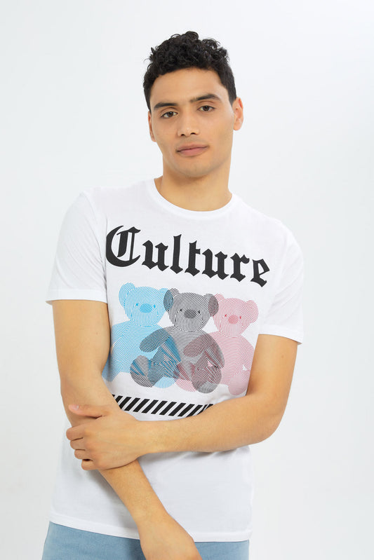 Redtag-Men-White-Graphic-T-Shirt-Category:T-Shirts,-Colour:White,-Deals:New-In,-Dept:Menswear,-Filter:Men's-Clothing,-H1:MWR,-H2:GEN,-H3:TSH,-H4:TSH,-Men-T-Shirts,-New-In-Men-APL,-Non-Sale,-S23C,-Season:S23C,-Section:Men,-TBL-Men's-