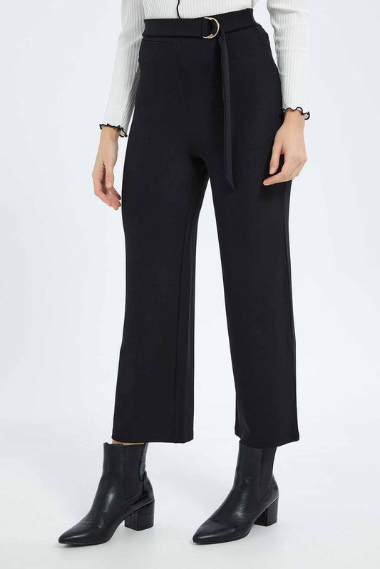 Redtag-Women-Straight-Wide-Legged-Trouser-Category:Trousers,-Colour:Black,-Deals:New-In,-Dept:Ladieswear,-Filter:Women's-Clothing,-LMC,-New-In-Women-APL,-Non-Sale,-S23A,-Section:Women,-Women-Trousers--