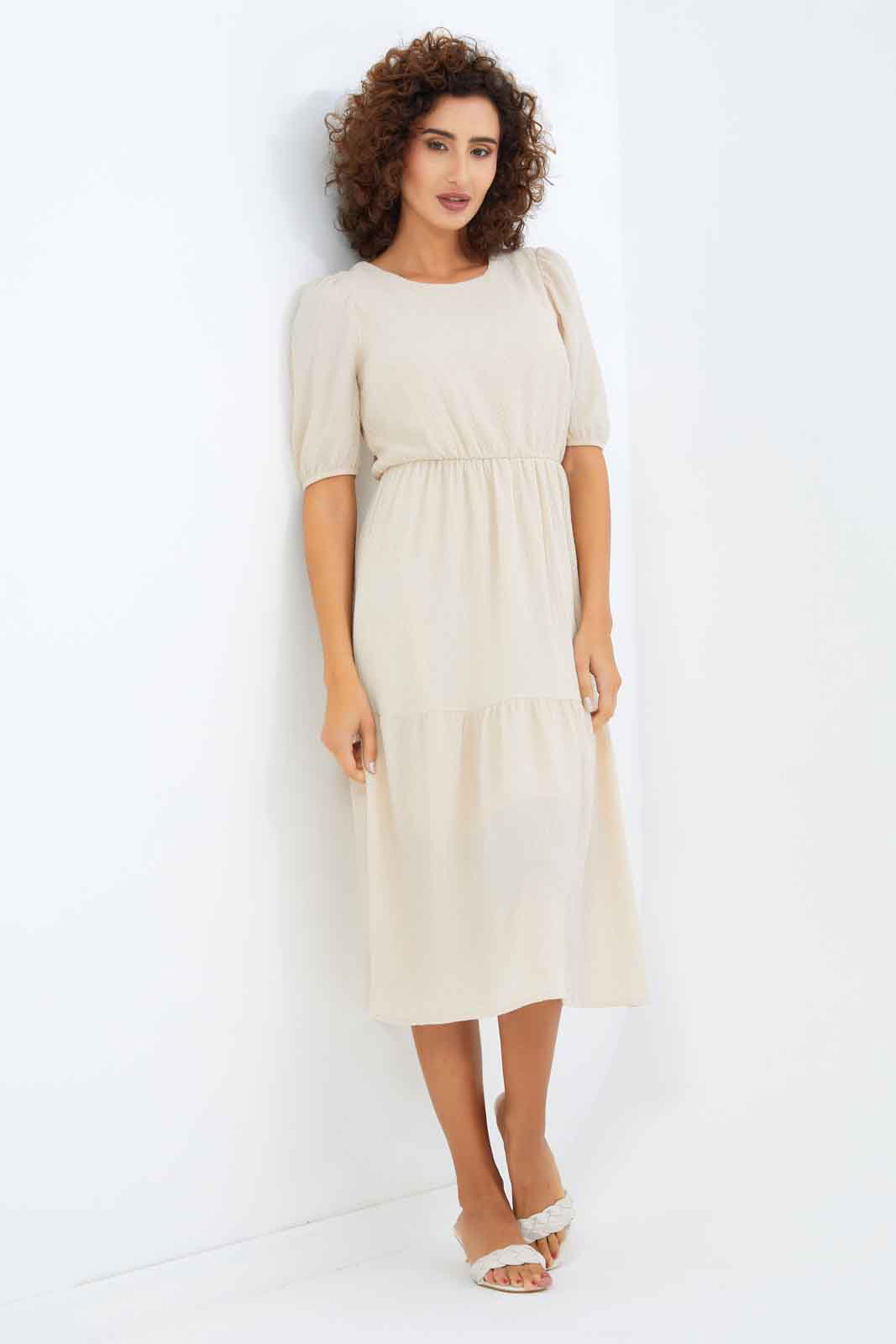 Redtag-Women-Assorted-Textured-Tiered-Dress-Category:Dresses,-Colour:Assorted,-Deals:New-In,-Dept:Ladieswear,-Filter:Women's-Clothing,-KSH,-New-In-Women-APL,-Non-Sale,-S23B,-Section:Women,-Women-Dresses-Women's-