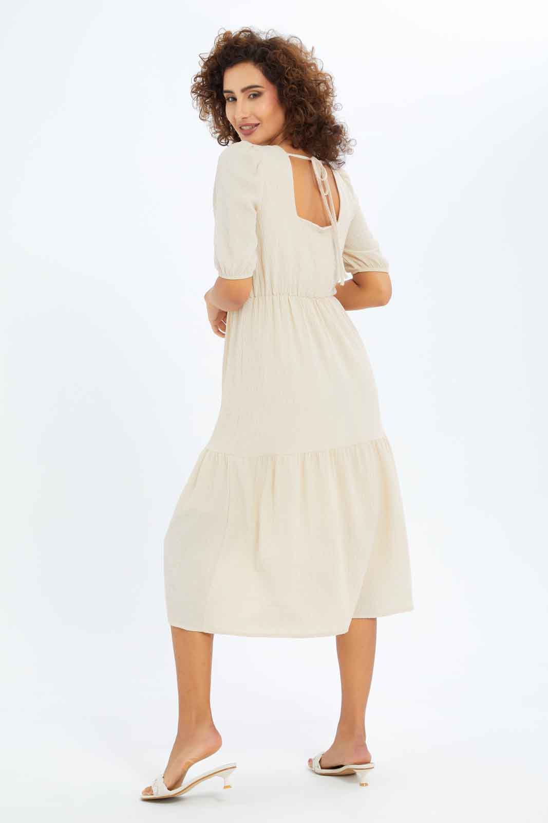 Redtag-Women-Assorted-Textured-Tiered-Dress-Category:Dresses,-Colour:Assorted,-Deals:New-In,-Dept:Ladieswear,-Filter:Women's-Clothing,-KSH,-New-In-Women-APL,-Non-Sale,-S23B,-Section:Women,-Women-Dresses-Women's-