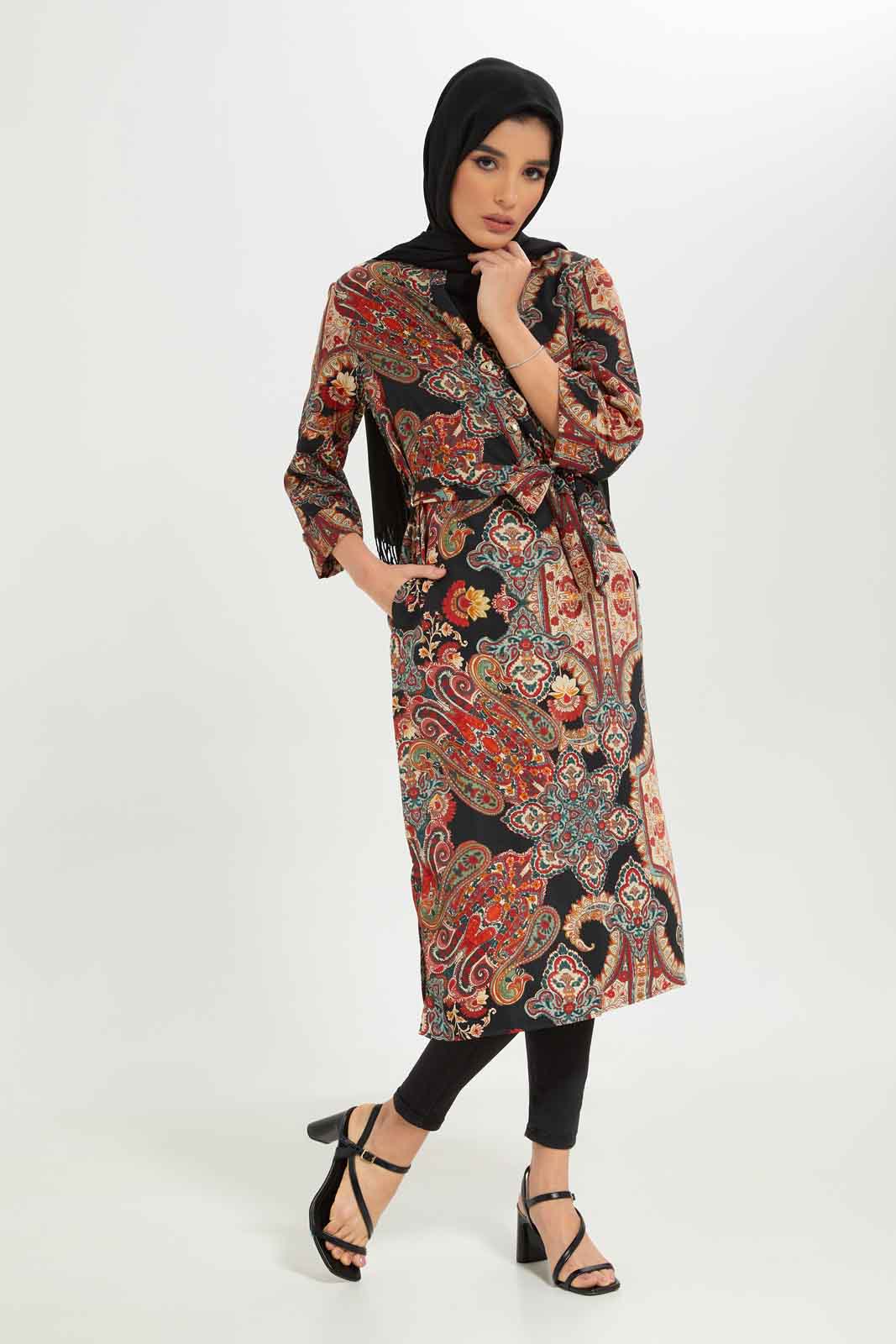 Redtag-Women-Printed-Belted-Long-Sleeve-Dress-Category:Dresses,-Colour:Assorted,-Deals:New-In,-Dept:Ladieswear,-Filter:Women's-Clothing,-LMC,-New-In-Women-APL,-Non-Sale,-S23A,-Section:Women,-Women-Dresses--