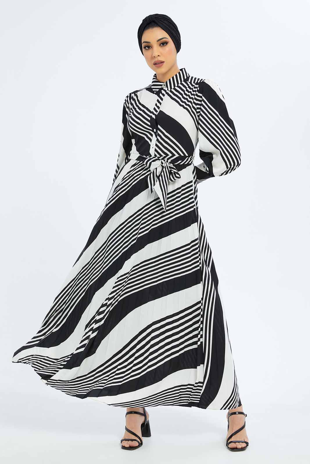 Redtag-Women-Striped-Belted-Long-Sleeve-Dress-Category:Dresses,-Colour:Assorted,-Deals:New-In,-Dept:Ladieswear,-Filter:Women's-Clothing,-LMC,-New-In-Women-APL,-Non-Sale,-S23A,-Section:Women,-Women-Dresses--