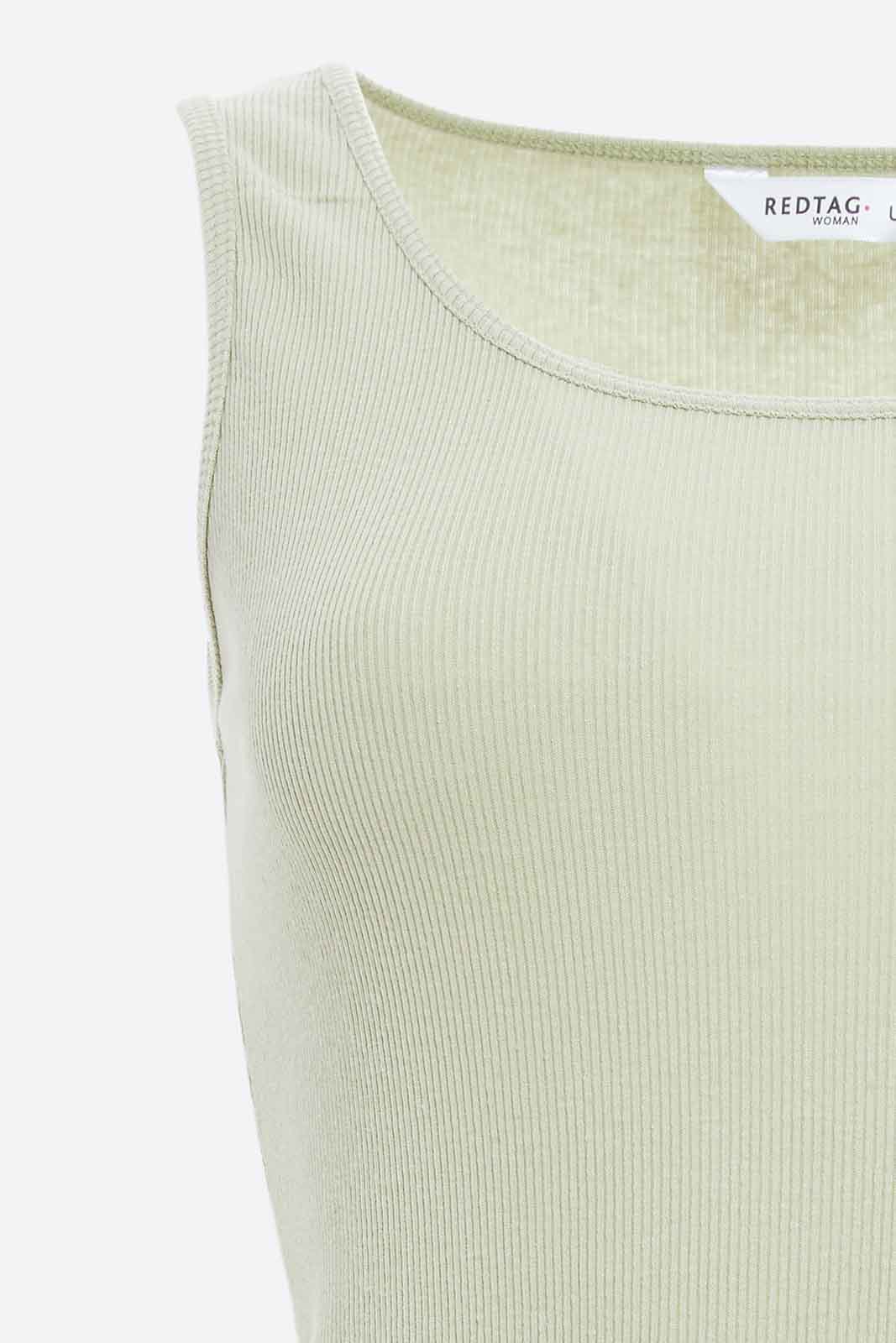 Redtag-Women-Olive-Plain-Rib-Vest-Category:Vests,-Colour:Olive,-Deals:New-In,-Dept:Ladieswear,-Filter:Women's-Clothing,-KSH,-New-In-Women-APL,-Non-Sale,-S23A,-Section:Women,-Women-Vests-Women's-