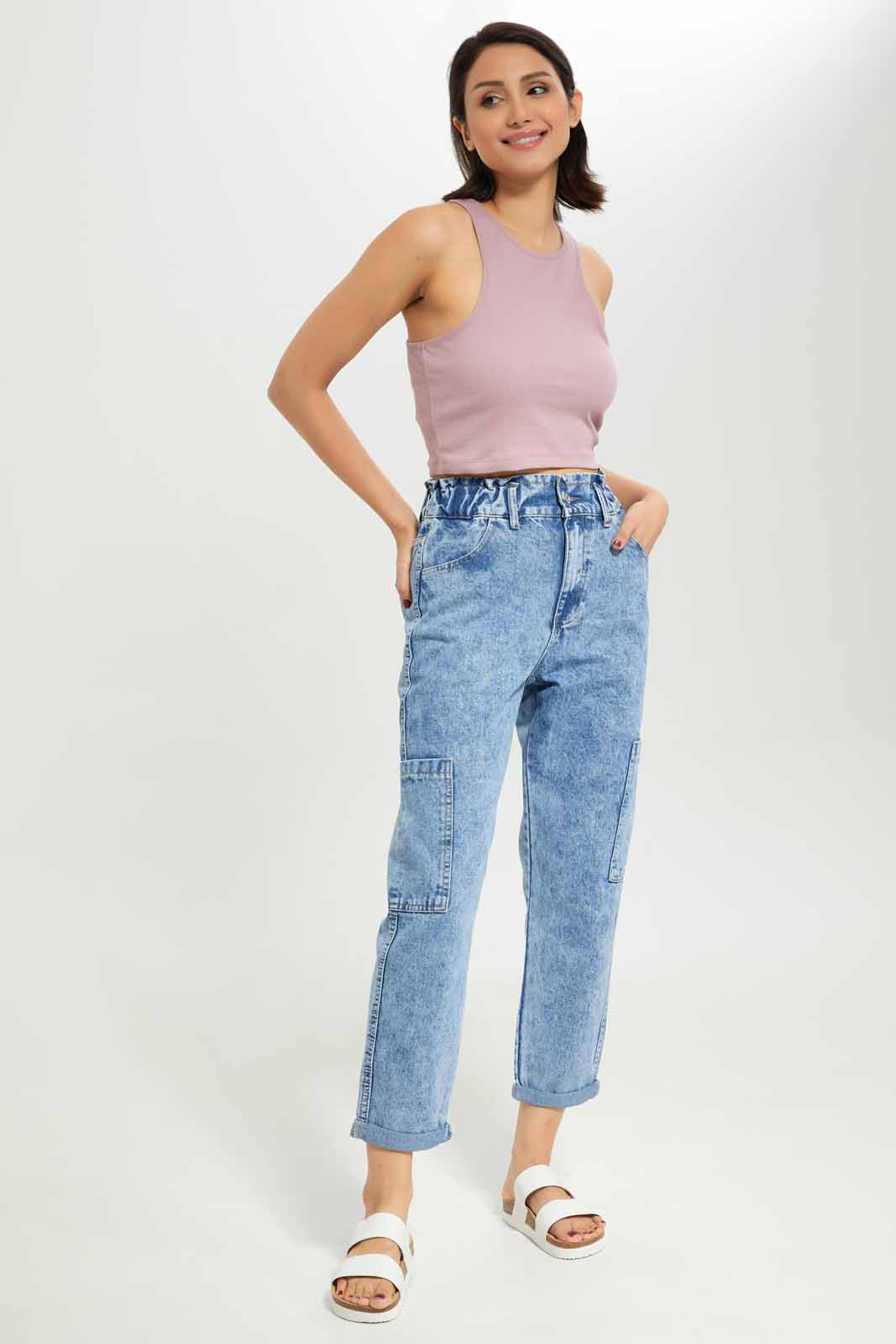 Redtag-Women-Mauve-Rib-Cropped-Vest-Category:Vests,-Colour:Mauve,-Deals:New-In,-Dept:Ladieswear,-Filter:Women's-Clothing,-KSH,-New-In-Women-APL,-Non-Sale,-S23A,-Section:Women,-Women-Vests-Women's-