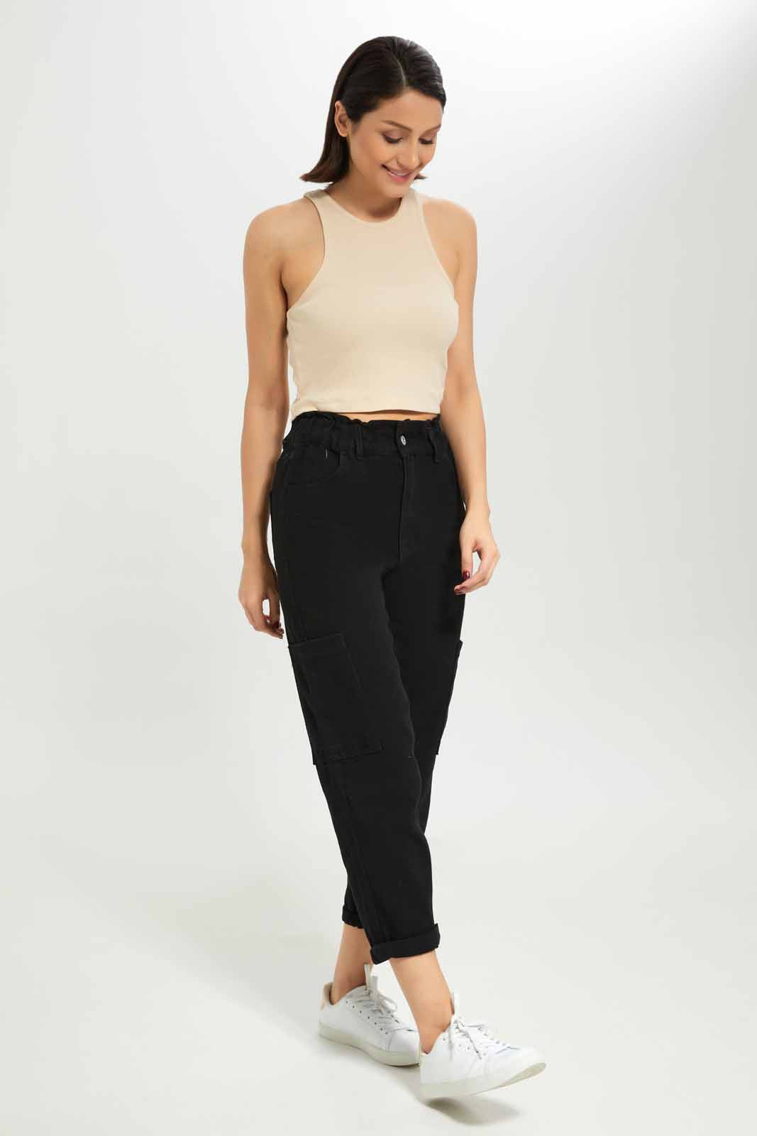 Redtag-Women-Nude-Rib-Cropped-Vest-Category:Vests,-Colour:Beige,-Deals:New-In,-Dept:Ladieswear,-Filter:Women's-Clothing,-KSH,-New-In-Women-APL,-Non-Sale,-S23A,-Section:Women,-Women-Vests-Women's-
