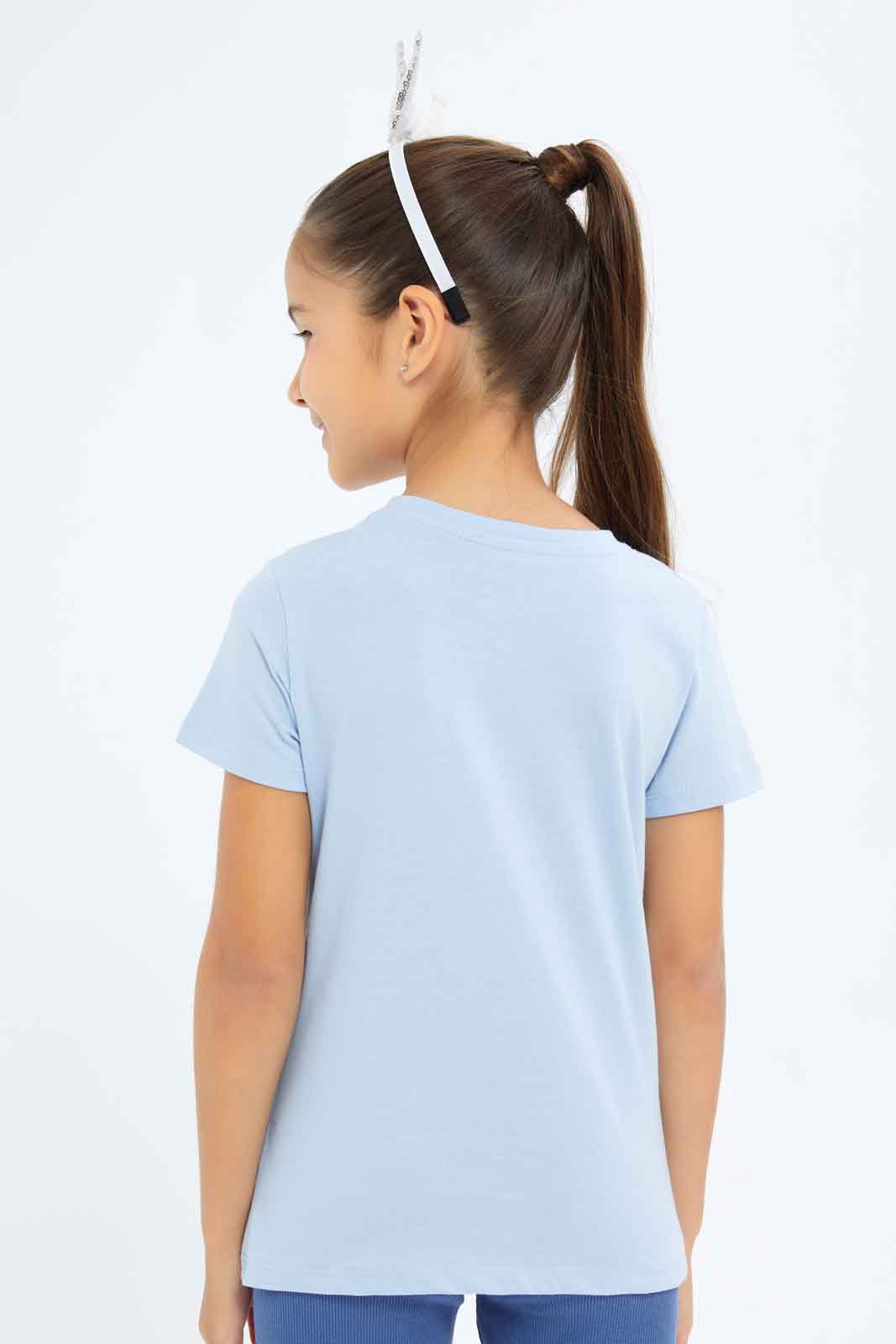 Redtag-Girls-Blue-Girl-Print-Category:T-Shirts,-Colour:Blue,-Deals:New-In,-Dept:Girls,-Filter:Girls-(2-to-8-Yrs),-GIR-T-Shirts,-New-In-GIR-APL,-Non-Sale,-S23B,-Section:Girls-(0-to-14Yrs),-TBL-Girls-2 to 8 Years