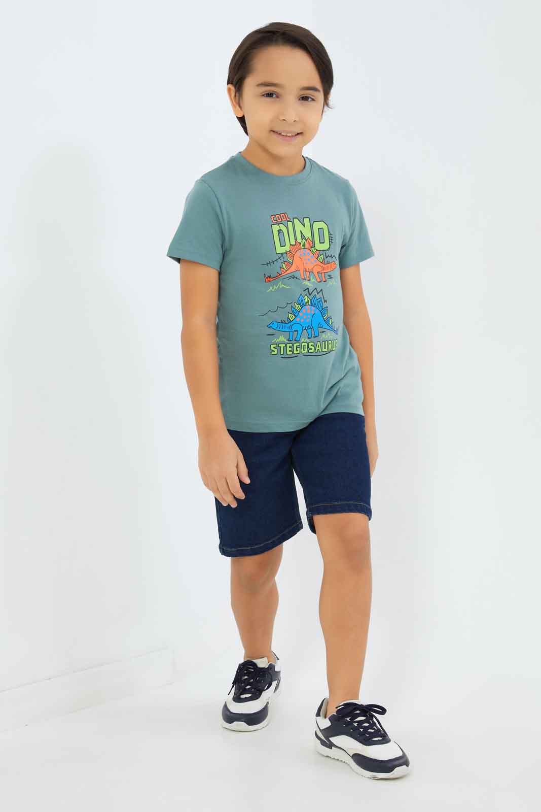 Redtag-Boys-Dark-Wash-Balloon-Fit-Denim-Shorts-BOY-Shorts,-Category:Shorts,-Colour:Dark-Wash,-Deals:New-In,-Dept:Boys,-Filter:Boys-(2-to-8-Yrs),-New-In-BOY-APL,-Non-Sale,-S23C,-Section:Boys-(0-to-14Yrs)-Boys-2 to 8 Years