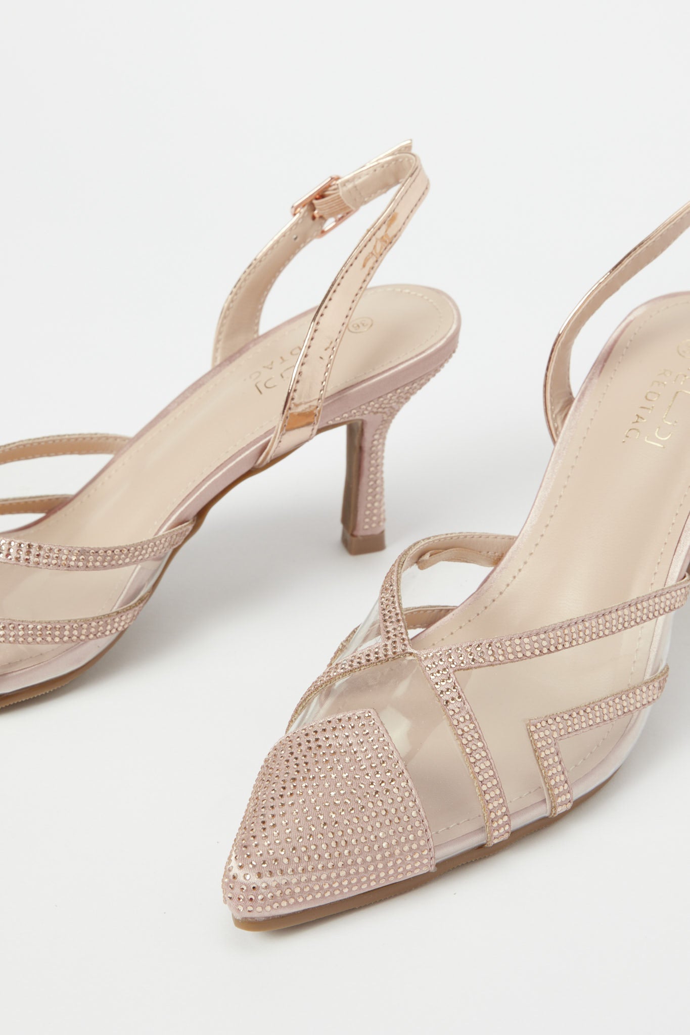 Redtag-Rose-Gold-Embellised-Slingback-Category:Shoes,-Colour:Gold,-Deals:New-In,-Filter:Women's-Footwear,-H1:FOO,-H2:LAD,-H3:SHO,-H4:FOS,-New-In-Women-FOO,-Non-Sale,-Promo:,-RMD,-S23B,-Season:S23B,-Section:Women,-Women-Formal-Shoes-Women's-