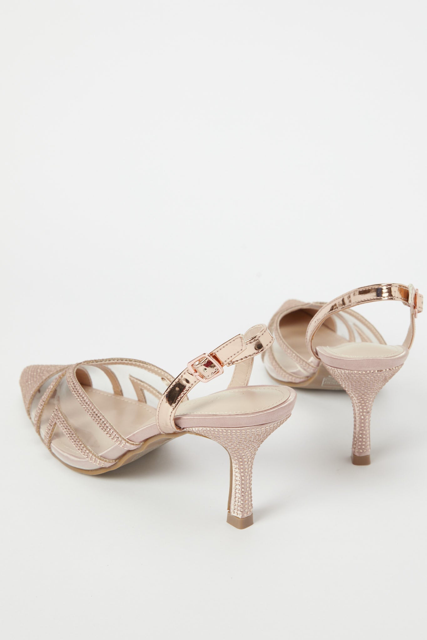 Redtag-Rose-Gold-Embellised-Slingback-Category:Shoes,-Colour:Gold,-Deals:New-In,-Filter:Women's-Footwear,-H1:FOO,-H2:LAD,-H3:SHO,-H4:FOS,-New-In-Women-FOO,-Non-Sale,-Promo:,-RMD,-S23B,-Season:S23B,-Section:Women,-Women-Formal-Shoes-Women's-