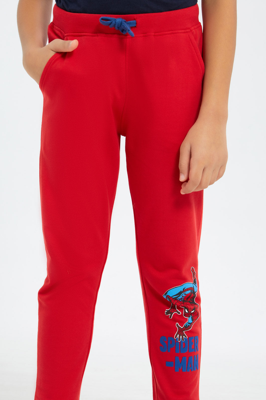Redtag-Boys-Red-Spider-Man-Jog-Pant-BOY-Joggers,-Category:Joggers,-CHA,-Colour:Red,-Deals:New-In,-Dept:Boys,-Filter:Boys-(2-to-8-Yrs),-New-In-BOY-APL,-Non-Sale,-S23C,-Section:Boys-(0-to-14Yrs),-TBL-Boys-2 to 8 Years