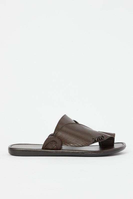 Redtag-Brown-Sharqi-Traditional-Sandal-Category:Shoes,-Colour:Brown,-Deals:New-In,-Filter:Men's-Footwear,-H1:FOO,-H2:GEN,-H3:SAF,-H4:SAN,-Men-Sandals,-New-In-Men-FOO,-Non-Sale,-Promo:,-RMD,-S23B,-Season:S23B,-Section:Men-Men's-