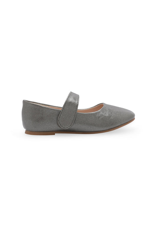 Redtag-Silver-Velcro-Strap-Ballerina-Category:Shoes,-Colour:Silver,-Deals:New-In,-Filter:Girls-Footwear-(3-to-5-Yrs),-GIR-Shoes,-N/A,-New-In-GIR-FOO,-Non-Sale,-S23A,-Section:Girls-(0-to-14Yrs)-Girls-3 to 5 Years