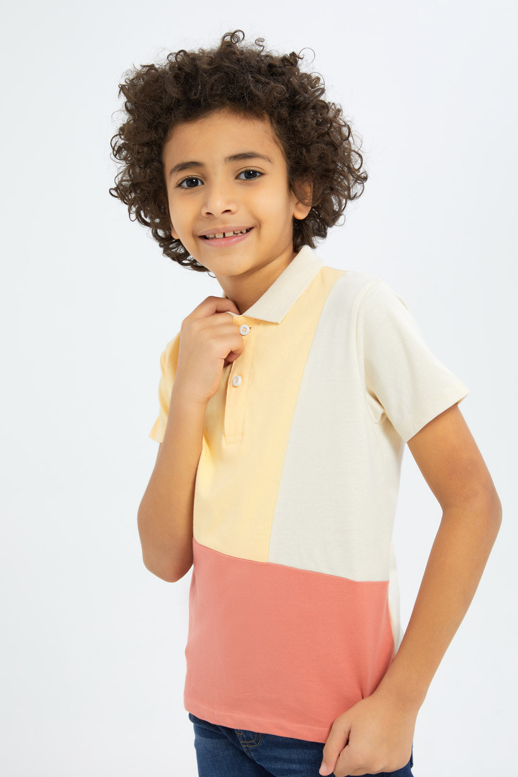 Redtag-Boys-Yellow-Pique-Cut-N-Sew-Polo-BOY-Polo-T-Shirts,-Category:Polo-T-Shirts,-Colour:Yellow,-Deals:New-In,-Dept:Boys,-Filter:Boys-(2-to-8-Yrs),-New-In-BOY-APL,-Non-Sale,-S23C,-Section:Boys-(0-to-14Yrs)-Boys-2 to 8 Years