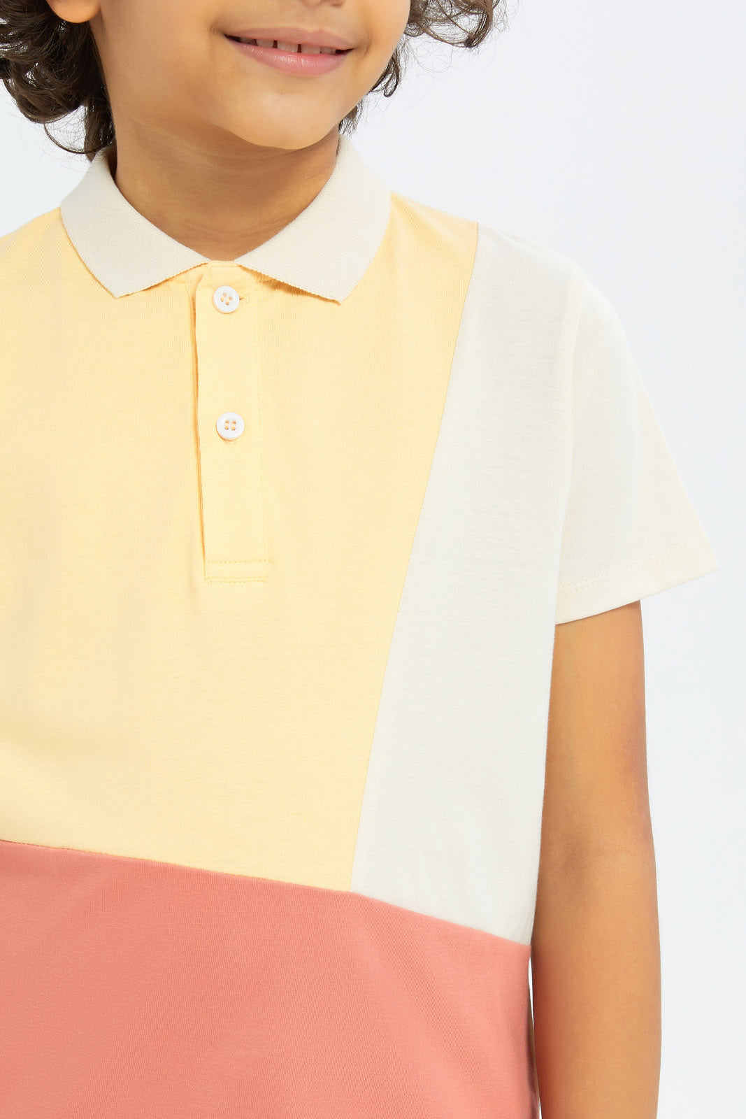 Redtag-Boys-Yellow-Pique-Cut-N-Sew-Polo-BOY-Polo-T-Shirts,-Category:Polo-T-Shirts,-Colour:Yellow,-Deals:New-In,-Dept:Boys,-Filter:Boys-(2-to-8-Yrs),-New-In-BOY-APL,-Non-Sale,-S23C,-Section:Boys-(0-to-14Yrs)-Boys-2 to 8 Years