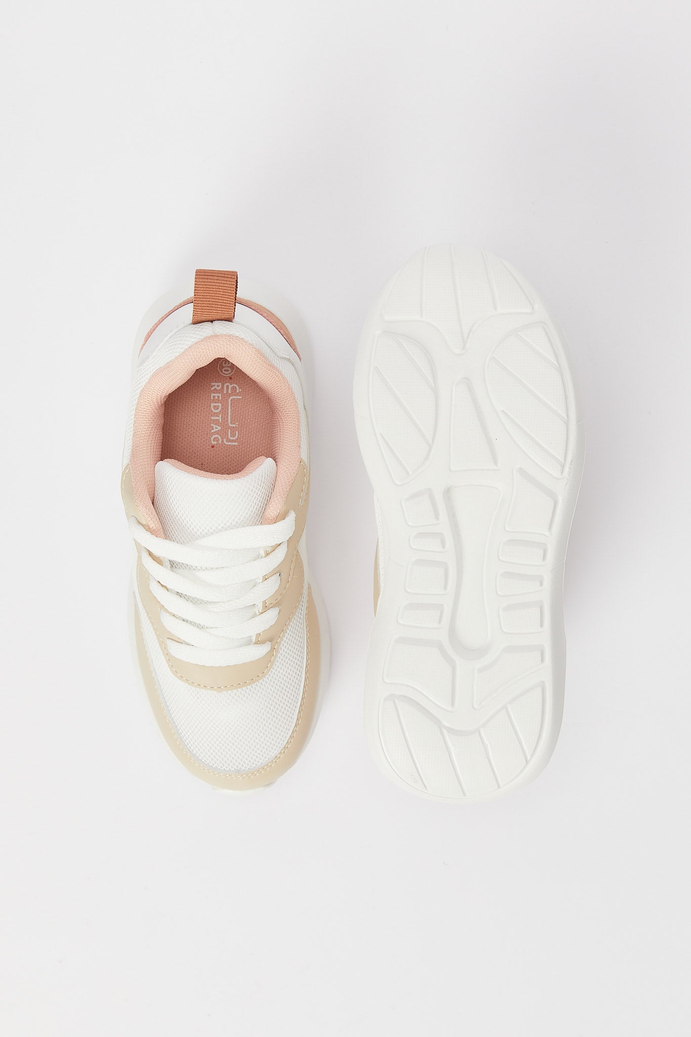 Redtag-Beige-Lace-Up-Trainer-(Repeat)-Category:Shoes,-Colour:Beige,-Deals:New-In,-Filter:Girls-Footwear-(5-to-14-Yrs),-GSR-Trainers,-H1:FOO,-H2:GSR,-H3:TRN,-H4:CLT,-N/A,-New-In-GSR-FOO,-Non-Sale,-S23B,-Season:S23B,-Section:Girls-(0-to-14Yrs)-Senior-Girls-5 to 14 Years