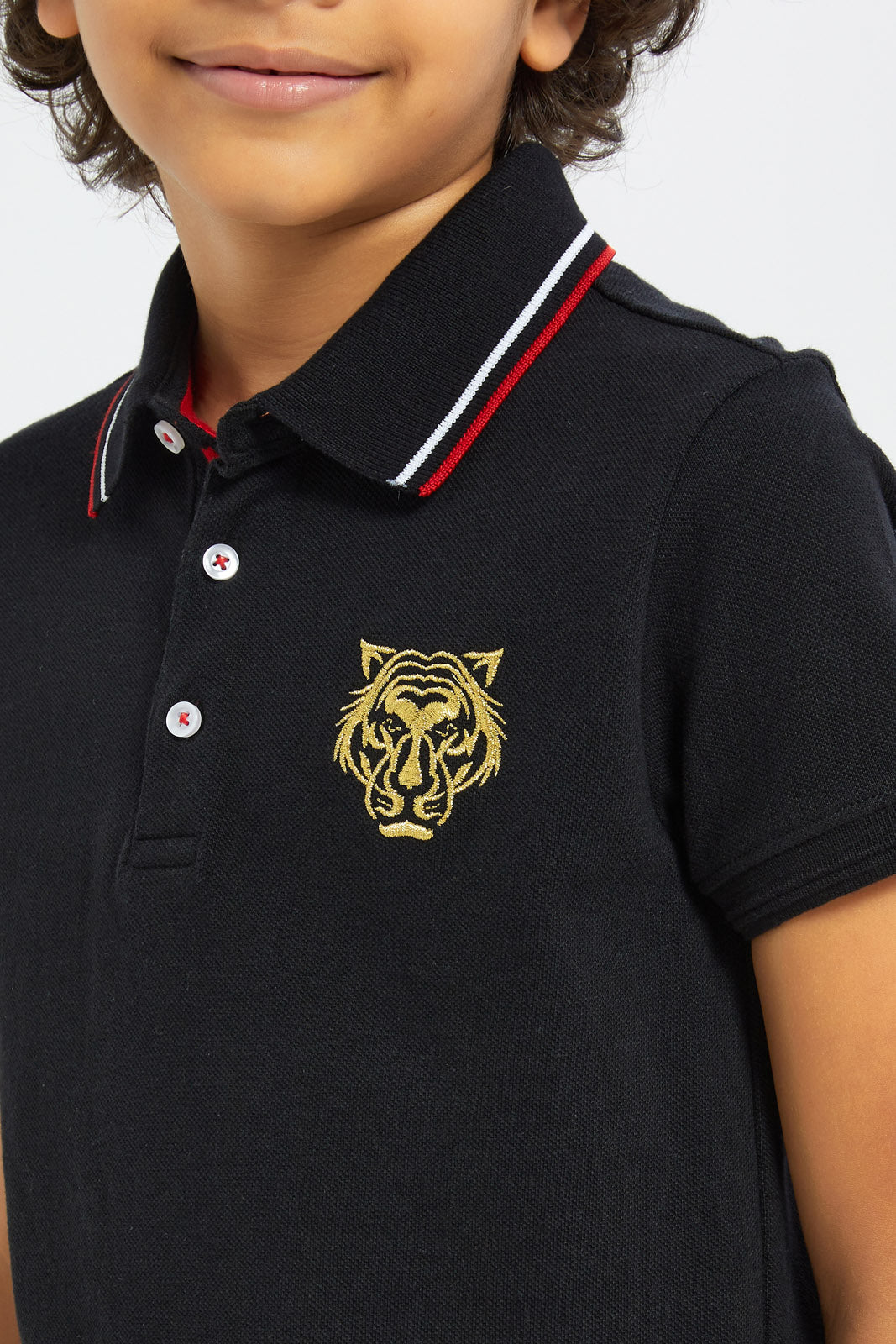 Redtag-Boys-Black-Embroidered-Ramadan-Polo-BOY-Polo-T-Shirts,-Category:Polo-T-Shirts,-Colour:Black,-Deals:New-In,-Dept:Boys,-Filter:Boys-(2-to-8-Yrs),-H1:KWR,-H2:BOY,-H3:TSH,-H4:POS,-New-In-BOY-APL,-Non-Sale,-RMD,-S23C,-Season:S23C,-Section:Boys-(0-to-14Yrs)-Boys-2 to 8 Years
