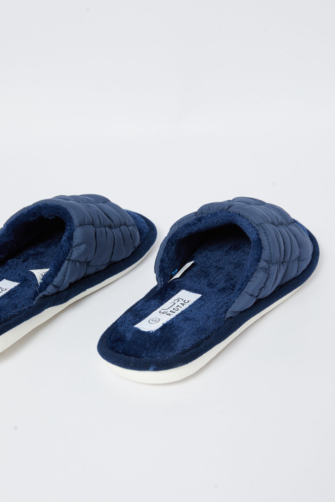 Redtag-Teal-Quilted-Slipper-Category:Shoes,-Colour:Teal,-Deals:New-In,-Filter:Men's-Footwear,-Men-Slippers,-N/A,-New-In-Men-FOO,-Non-Sale,-S23A,-Section:Men-Men's-