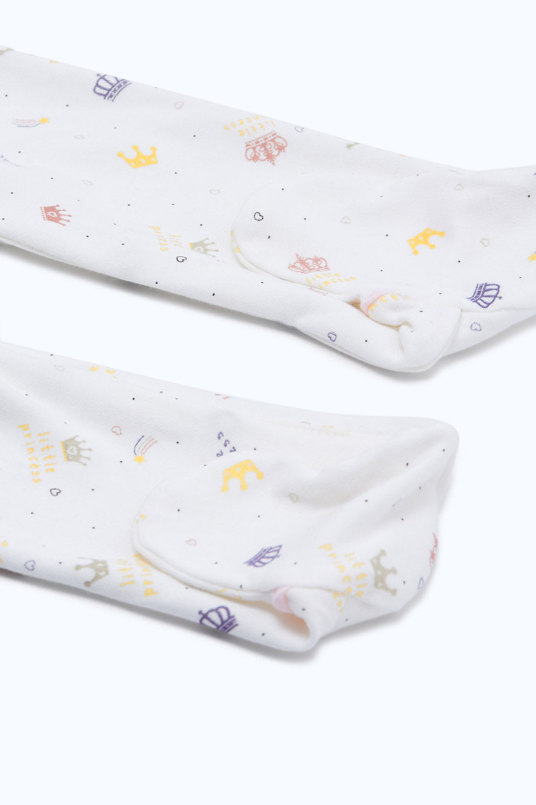 Redtag-White-Princess-Aop-Pink-Crown-Sleepsuit-Girl-Category:Sleepsuits,-Colour:Charcoal,-Deals:New-In,-Dept:New-Born,-Filter:Baby-(0-to-12-Mths),-H1:KWR,-H2:NBF,-H3:NWR,-H4:SST,-NBF-Sleepsuits,-New-In-NBF-APL,-Non-Sale,-RMD,-S23C,-Season:S23C,-Section:Boys-(0-to-14Yrs)-Baby-0 to 12 Months
