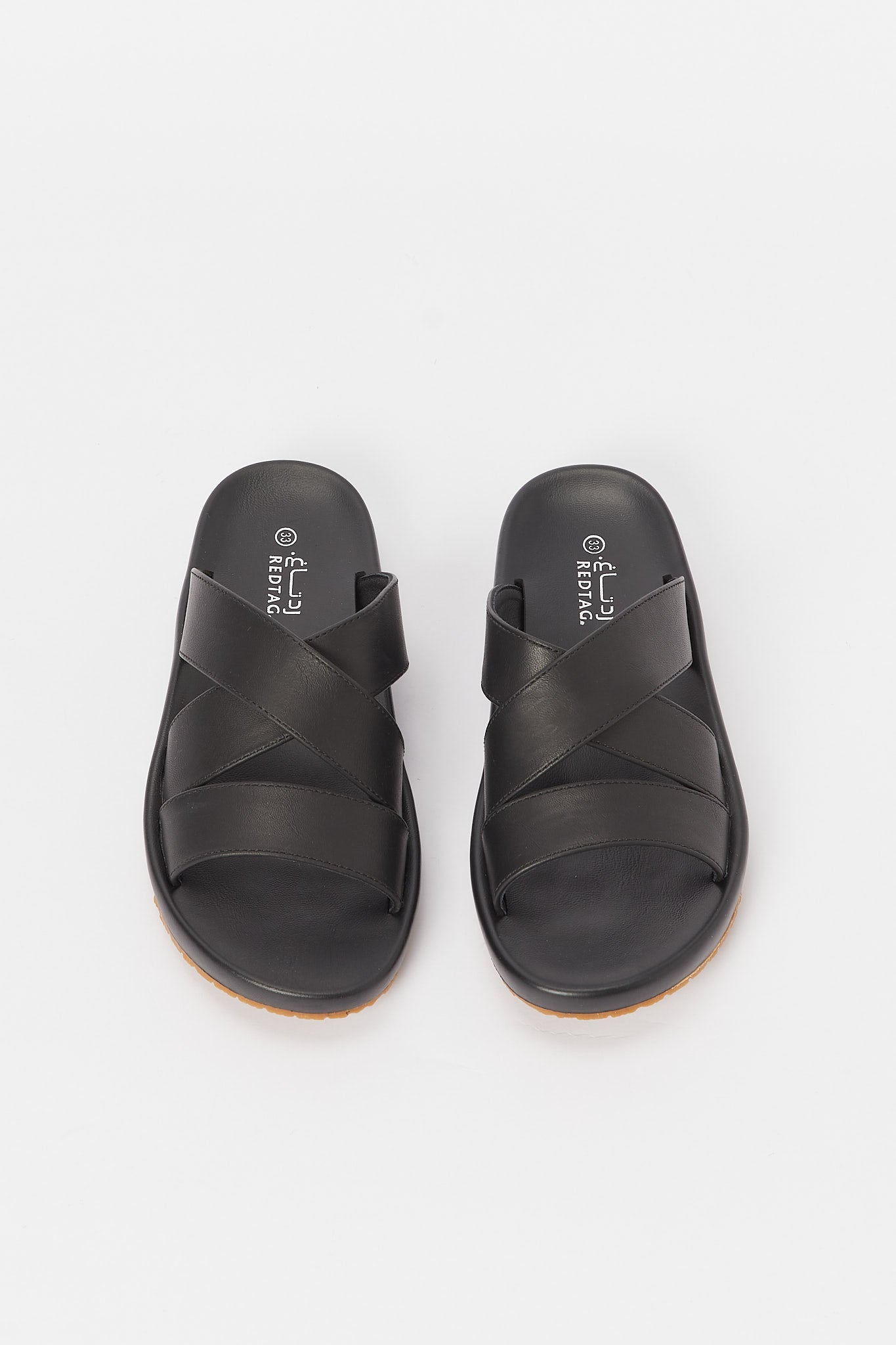 Redtag-Black-Criss-Cross-Slide-Sandal-BSR-Sandals,-Category:Shoes,-Colour:Black,-Deals:New-In,-Filter:Boys-Footwear-(5-to-14-Yrs),-H1:FOO,-H2:BSR,-H3:SAF,-H4:SAN,-N/A,-New-In-BSR-FOO,-Non-Sale,-S23B,-Season:S23B,-Section:Boys-(0-to-14Yrs)-Senior-Boys-5 to 14 Years