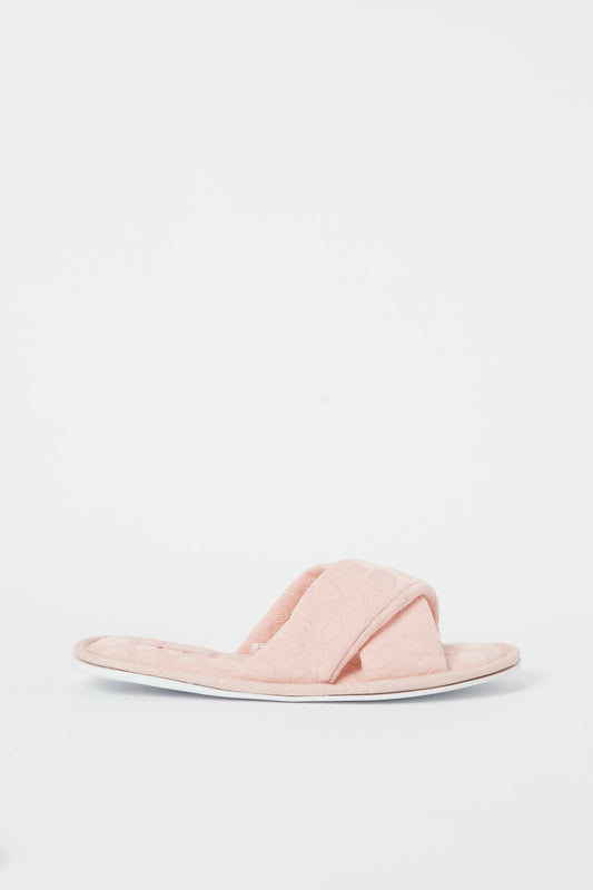Redtag-Pink-Cross-Over-Slipper-Category:Shoes,-Colour:Pink,-Deals:New-In,-Filter:Women's-Footwear,-H1:FOO,-H2:LAD,-H3:SLI,-H4:SLI,-N/A,-New-In-Women-FOO,-Non-Sale,-S23B,-Season:S23B,-Section:Women,-Women-Slippers-Women's-