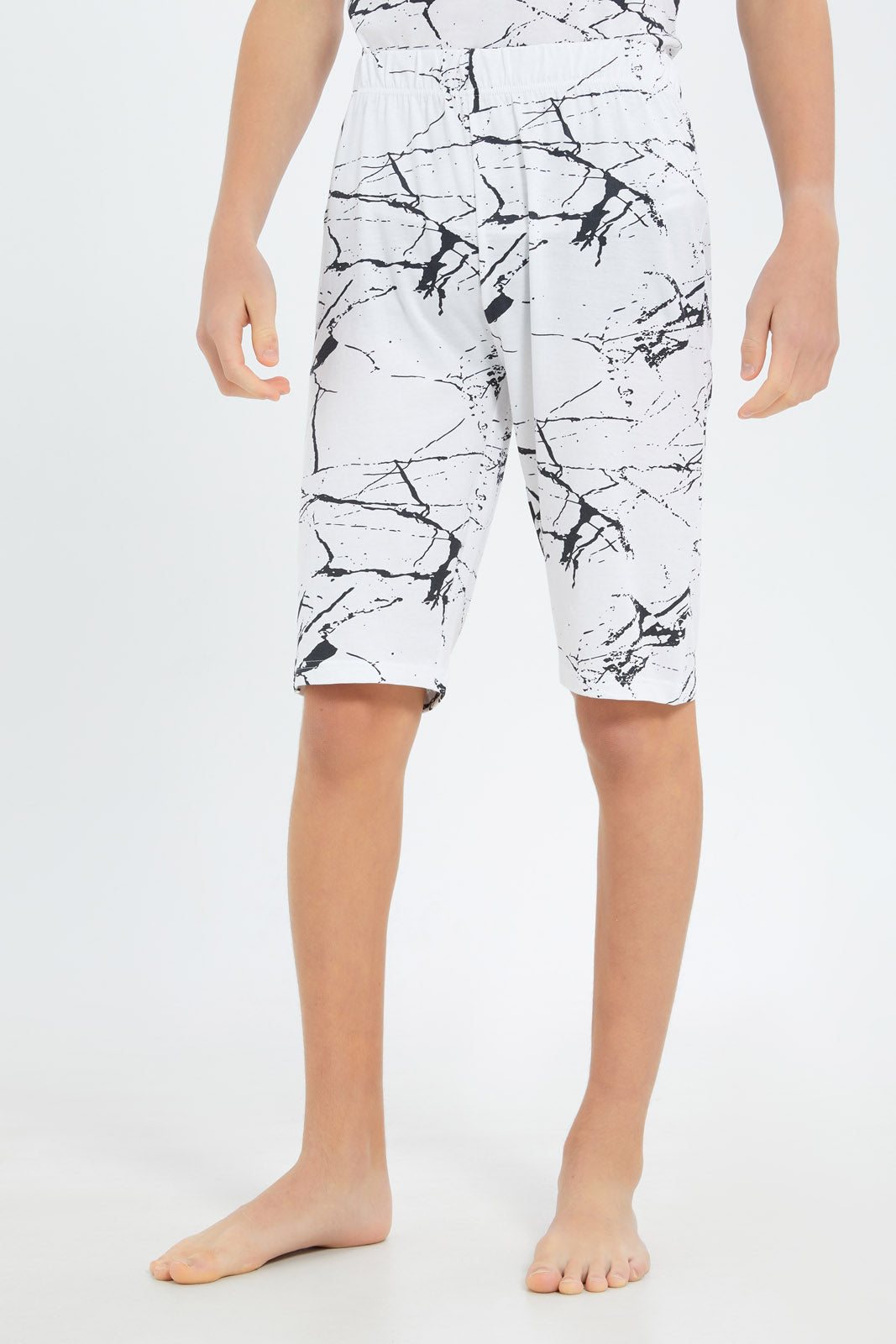 Redtag-Boys-White-Marble-Print-Nightsuit-BSR-Pyjama-Sets,-Category:Pyjama-Sets,-Colour:White,-Deals:New-In,-Dept:Boys,-Filter:Senior-Boys-(8-to-14-Yrs),-New-In-BSR-APL,-Non-Sale,-S23B,-Section:Boys-(0-to-14Yrs)-Senior-Boys-9 to 14 Years