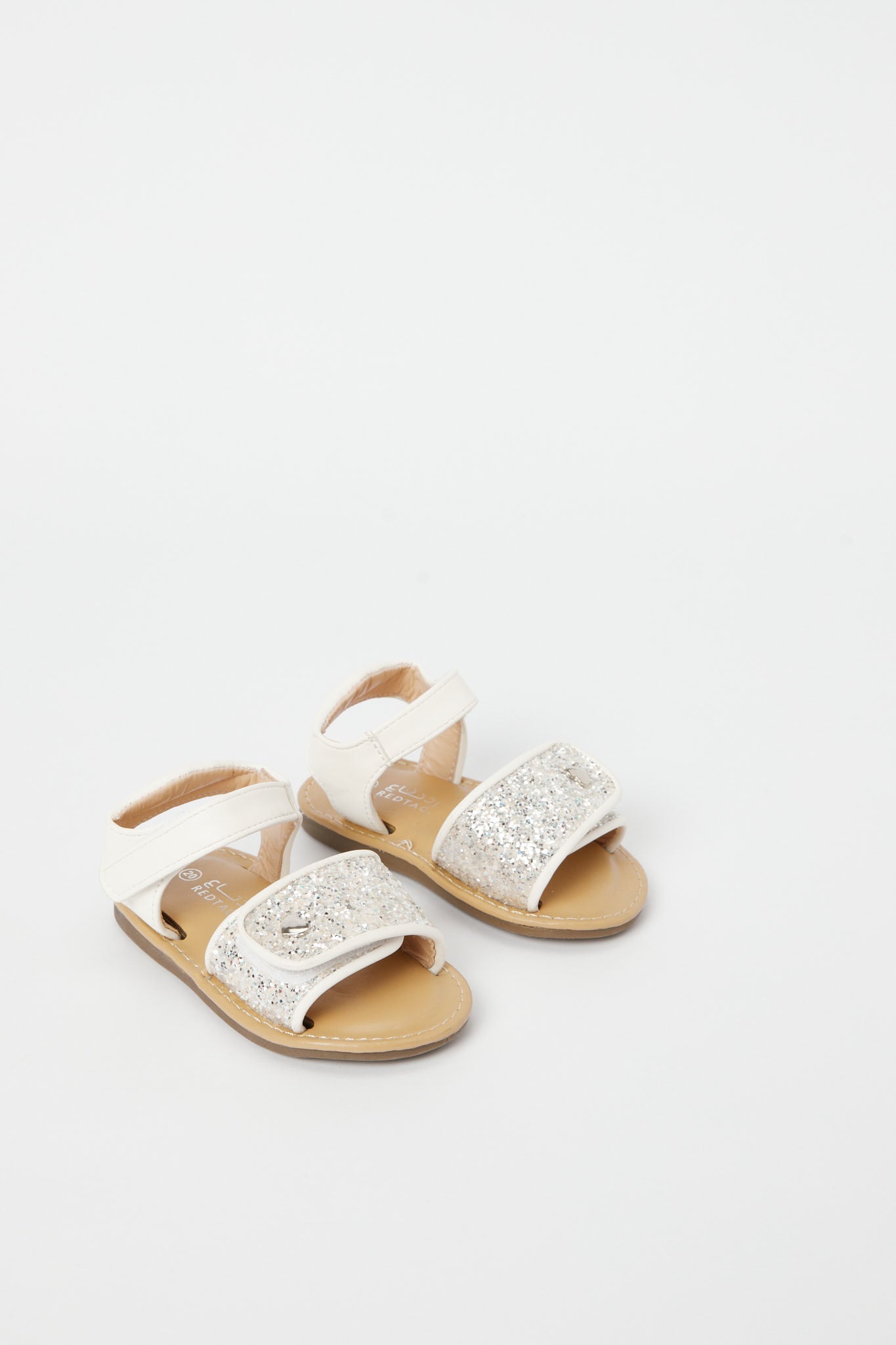 Redtag-Cream-Glitter-Sandal-Category:Shoes,-Colour:Cream,-Deals:New-In,-Filter:Girls-Footwear-(1-to-3-Yrs),-H1:FOO,-H2:ING,-H3:SHO,-H4:CAH,-ING-Shoes,-New-In-ING-FOO,-Non-Sale,-Promo:,-RMD,-S23B,-Season:S23B,-Section:Girls-(0-to-14Yrs)-Infant-Girls-1 to 3 Years