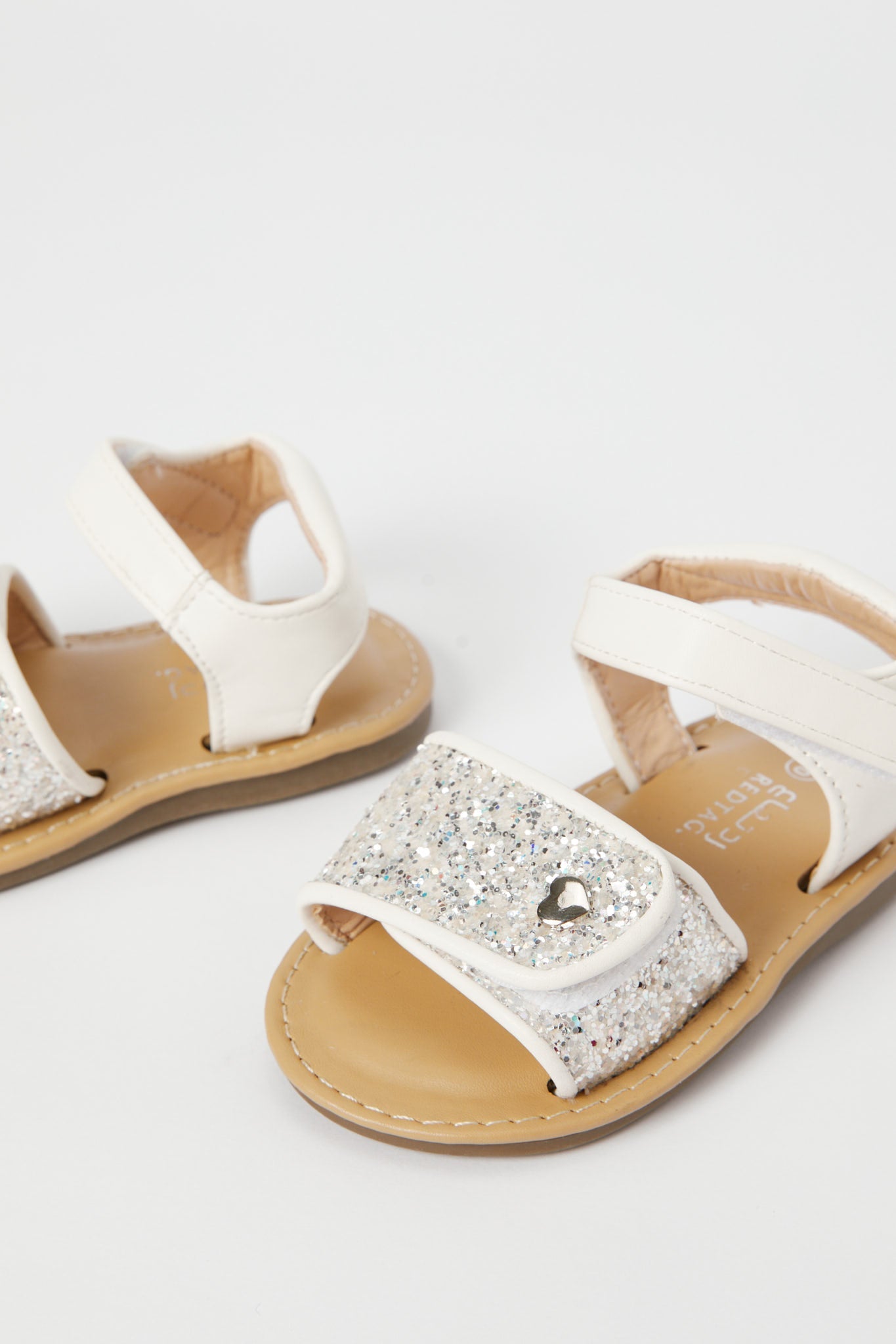 Redtag-Cream-Glitter-Sandal-Category:Shoes,-Colour:Cream,-Deals:New-In,-Filter:Girls-Footwear-(1-to-3-Yrs),-H1:FOO,-H2:ING,-H3:SHO,-H4:CAH,-ING-Shoes,-New-In-ING-FOO,-Non-Sale,-Promo:,-RMD,-S23B,-Season:S23B,-Section:Girls-(0-to-14Yrs)-Infant-Girls-1 to 3 Years