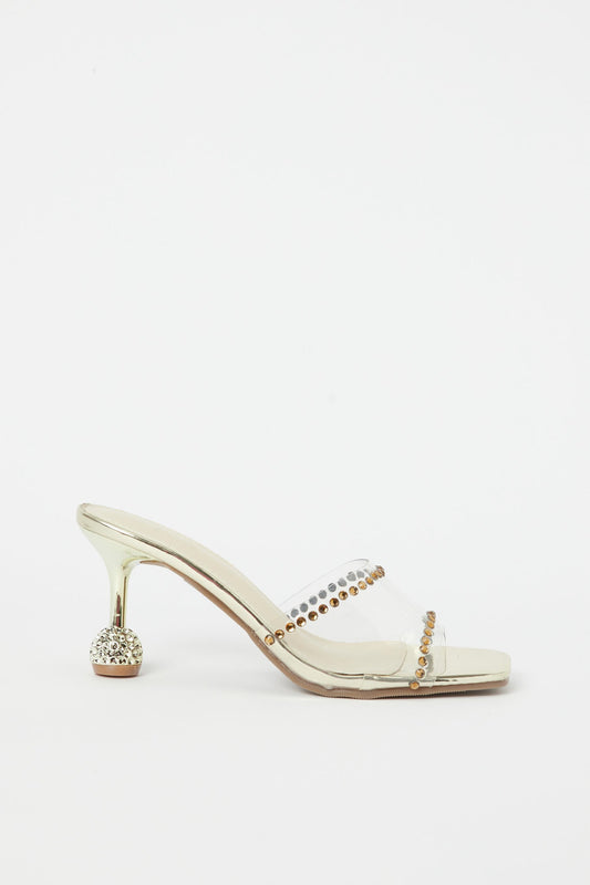 Redtag-Gold-Vinyl-Mule-Category:Shoes,-Colour:Gold,-Deals:New-In,-Filter:Women's-Footwear,-H1:FOO,-H2:LAD,-H3:SAF,-H4:SAN,-Heels,-LEC-Sandals,-New-In-Women-FOO,-Non-Sale,-Promo:,-RMD,-S23B,-Season:S23B,-Section:Women-Women's-
