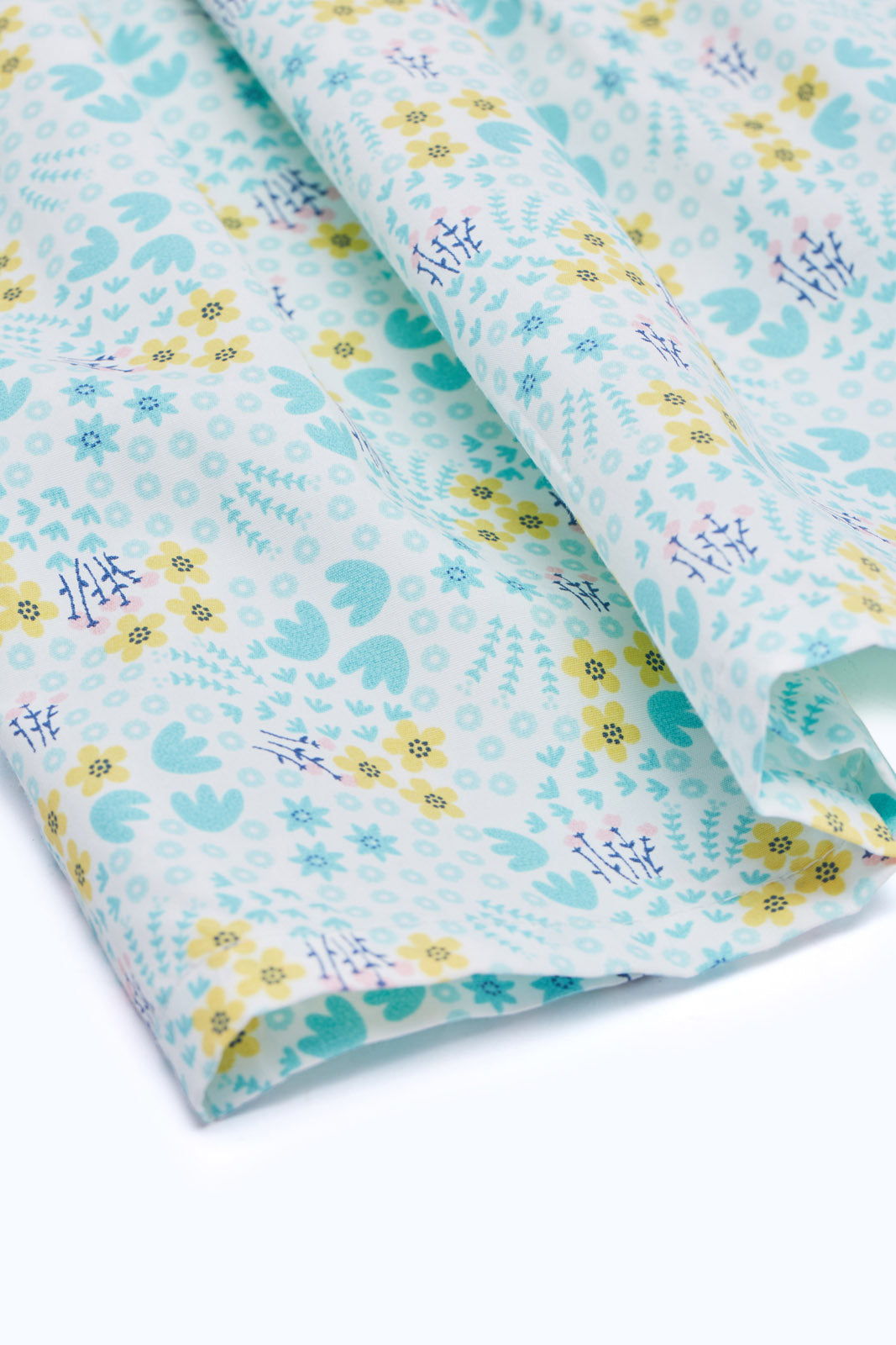Redtag-Girls-White-Base-Blue-Floral-All-Over-Print-Dress-Category:Dresses,-Colour:White,-Deals:New-In,-Dept:Girls,-Filter:Infant-Girls-(3-to-24-Mths),-H1:KWR,-H2:ING,-H3:DRS,-H4:CAD,-ING-Dresses,-New-In-ING-APL,-Non-Sale,-RMD,-S23C,-Season:S23C,-Section:Girls-(0-to-14Yrs),-VLM-Infant-Girls-3 to 24 Months