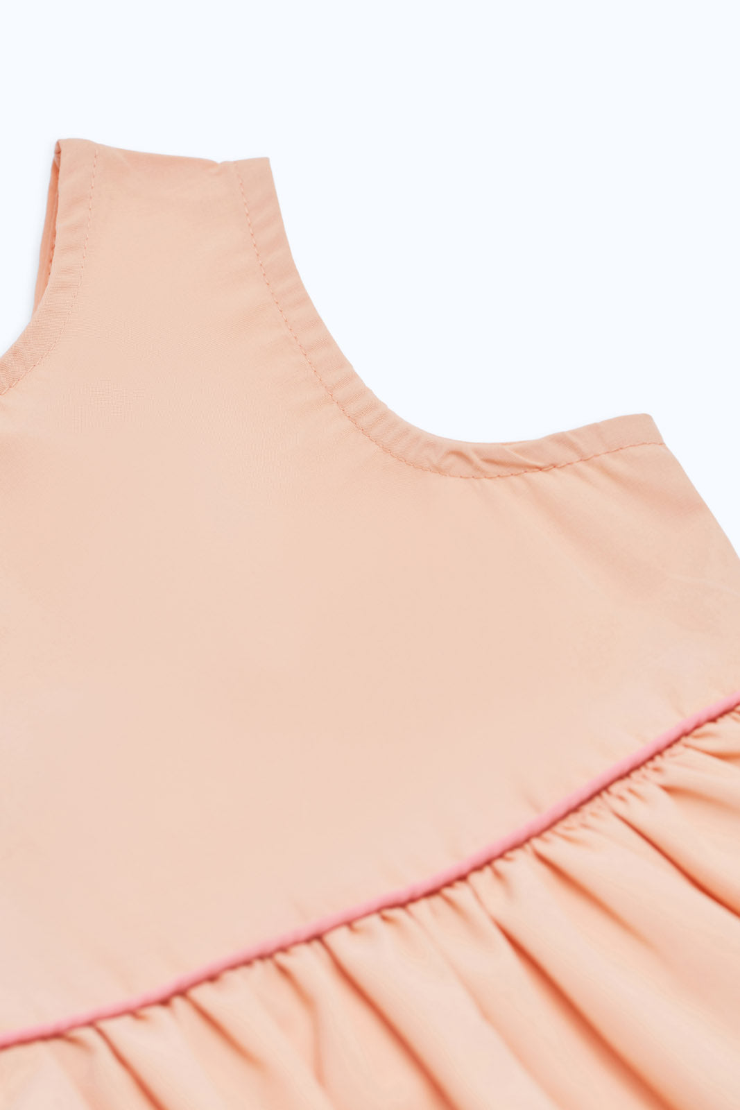 Redtag-Girls-Peach-Solid-Woven-Dress-Category:Dresses,-Colour:Orange,-Deals:New-In,-Dept:Girls,-Filter:Infant-Girls-(3-to-24-Mths),-H1:KWR,-H2:ING,-H3:DRS,-H4:CAD,-ING-Dresses,-New-In-ING-APL,-Non-Sale,-RMD,-S23C,-Season:S23C,-Section:Girls-(0-to-14Yrs),-VLM-Infant-Girls-3 to 24 Months