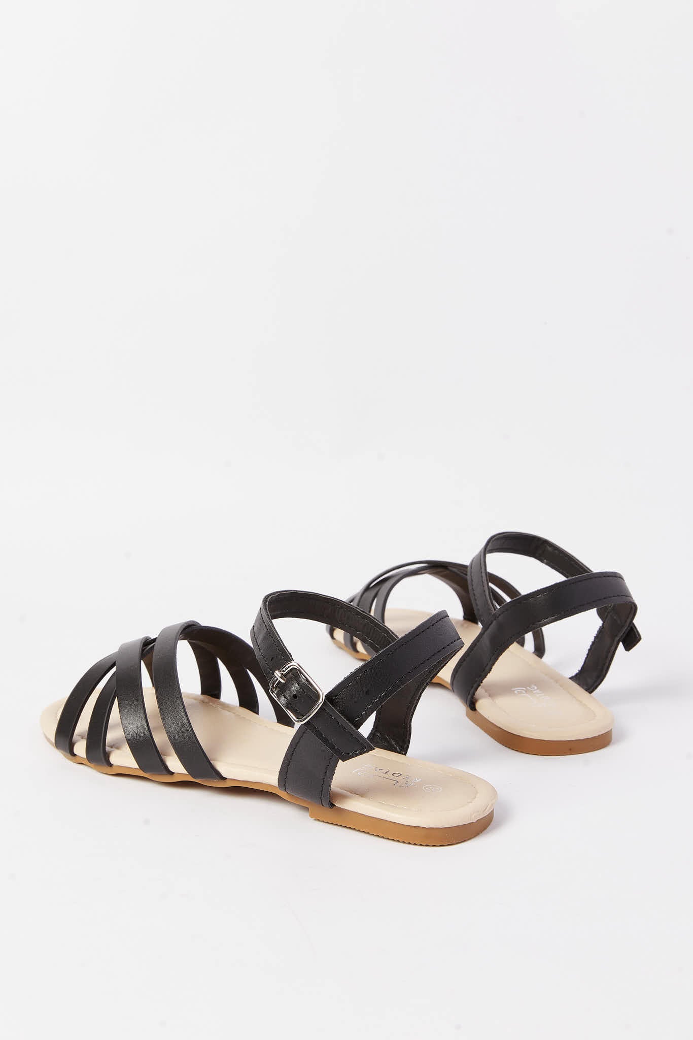Redtag-Black-Crossover-Strap-Sandal-Category:Shoes,-Colour:Black,-Deals:New-In,-Filter:Girls-Footwear-(5-to-14-Yrs),-GSR-Sandals,-N/A,-New-In-GSR-FOO,-Non-Sale,-S23A,-Section:Girls-(0-to-14Yrs)-Senior-Girls-5 to 14 Years